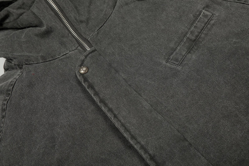 Washed Utility Hooded Jacket | Vintage Military Style