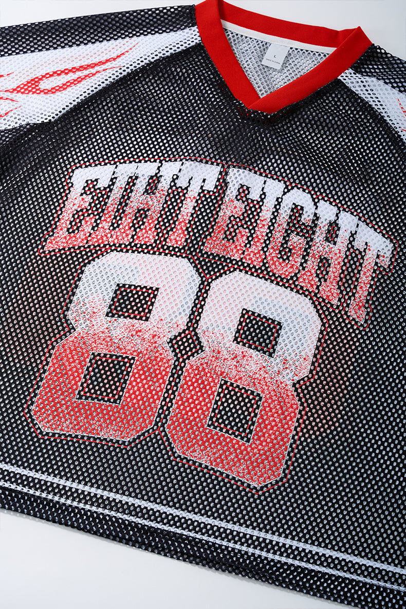 Omirad College 88 Flame Mesh Jersey T-Shirt | Streetwear