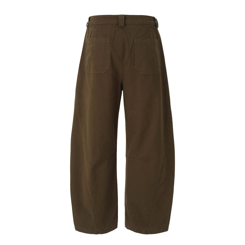 Men's Wide-Leg Utility Pants | Curved Barrel Fit | 100% Cotton
