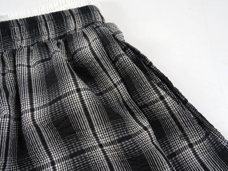 Omirad Plaid Wide-Leg Track Pants | Vintage Streetwear