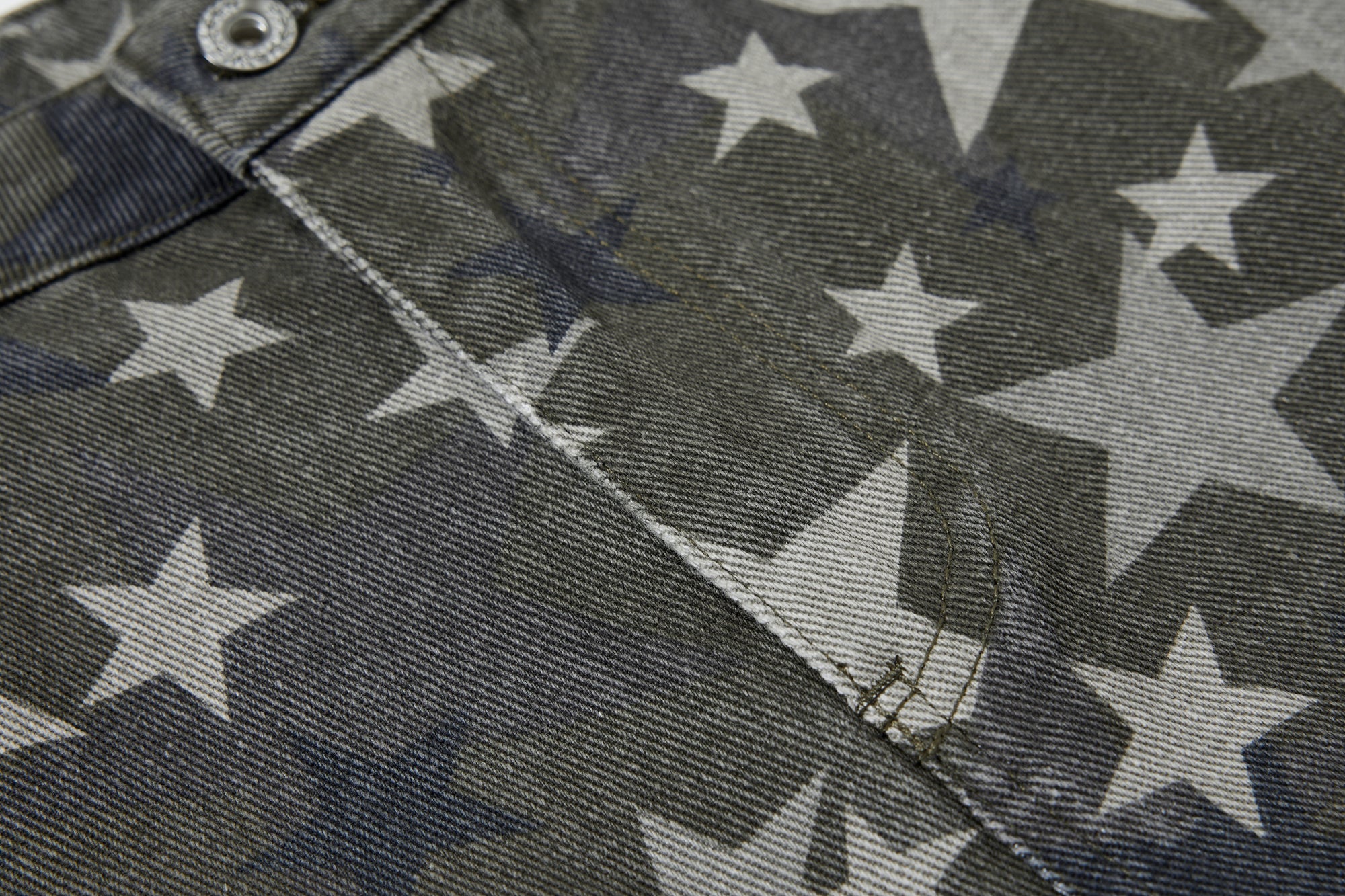 Omirad All-Star Barrel Leg Jeans | Vintage Wash Star Print Denim
