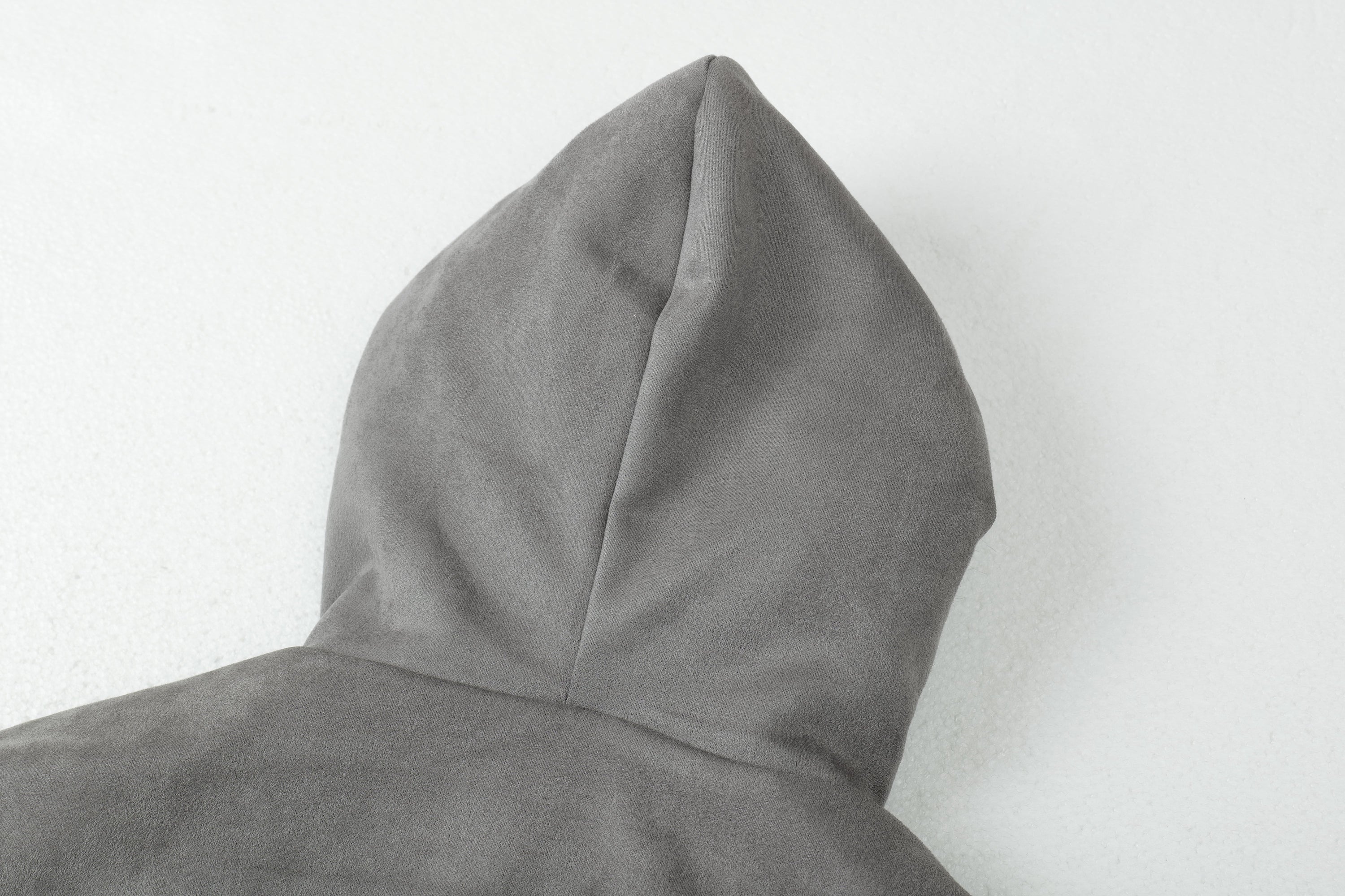 Faux-Fur Lined Suede Hoodie Bomber Jacket | Omirad