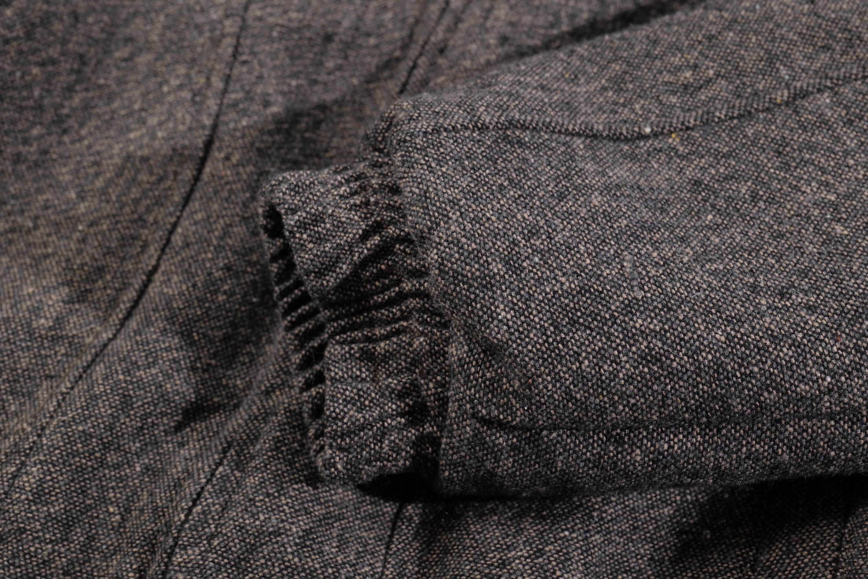 Faux-Fur Collar Wool-Texture Bomber Jacket | Omirad