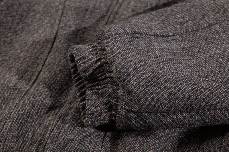 Faux-Fur Collar Wool-Texture Bomber Jacket | Omirad