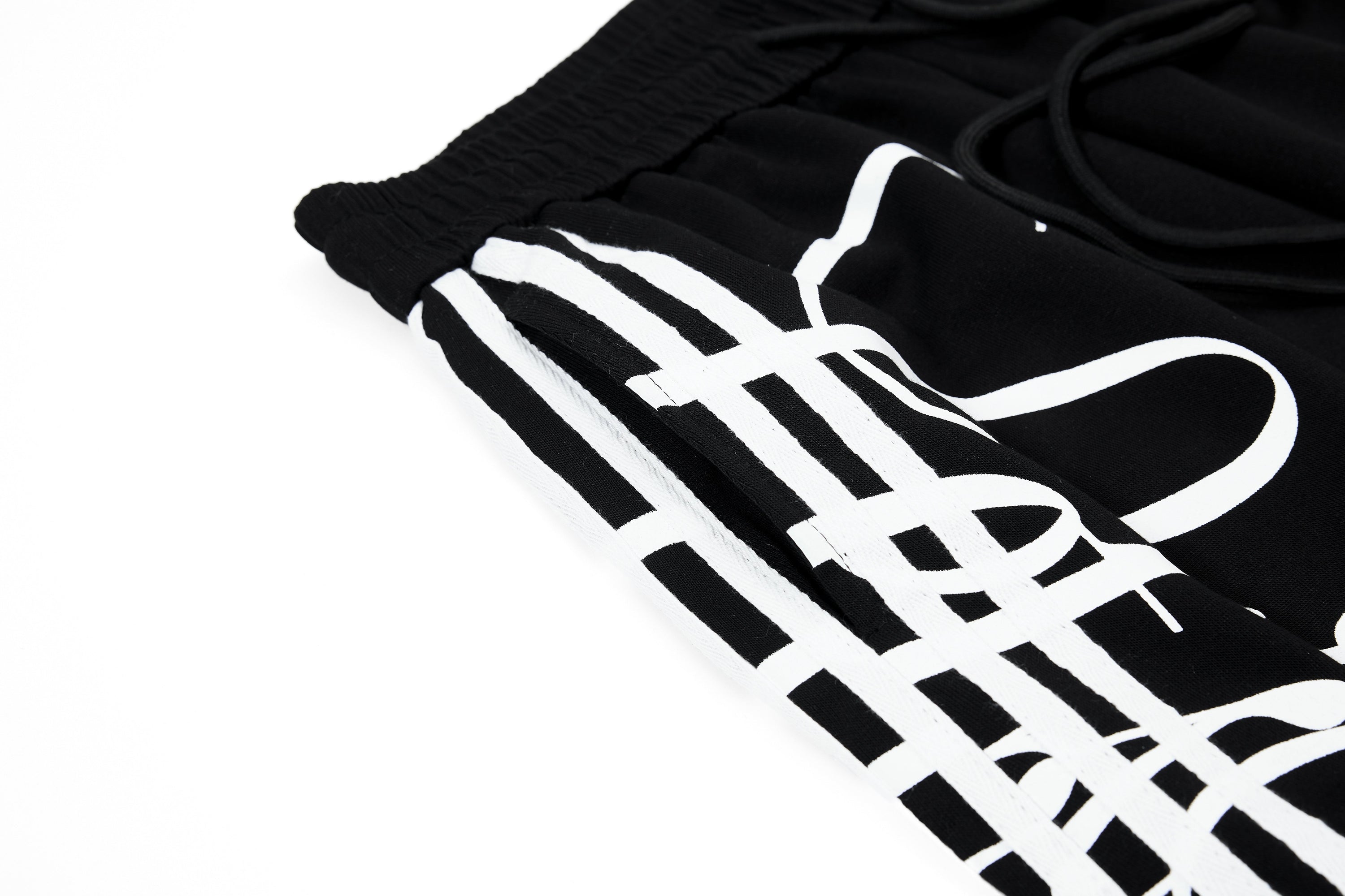 Omirad Script Stripe Wide-Leg Sweatpants | Streetwear
