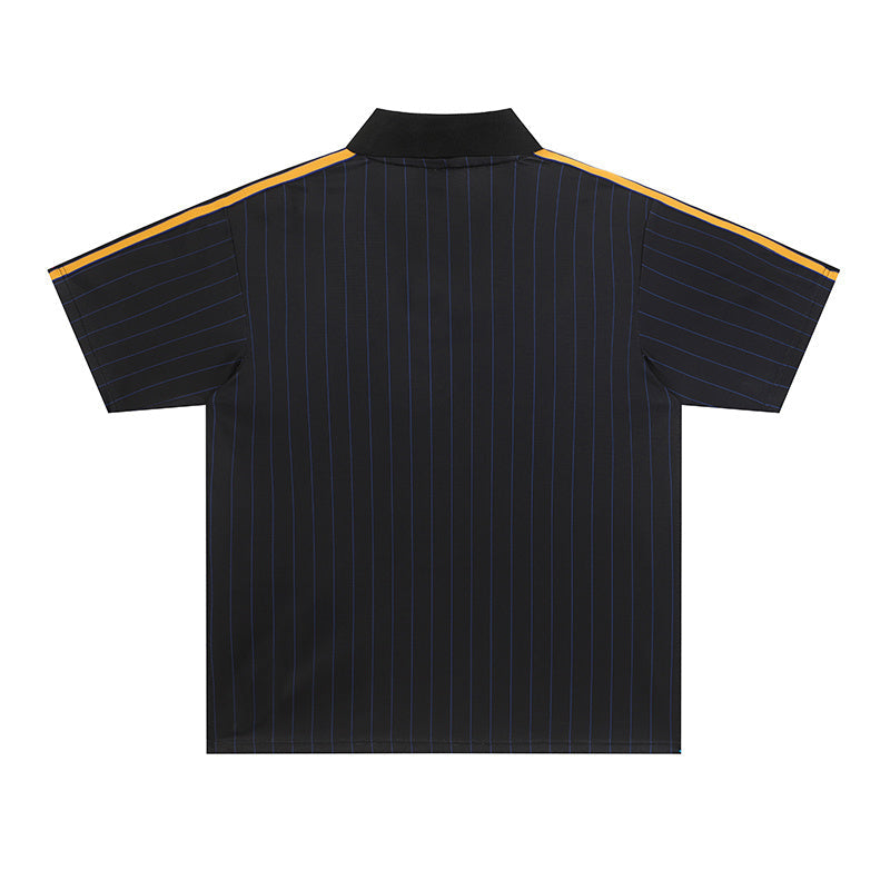 Vintage Pinstripe Football Jersey | Number 8 Street Style