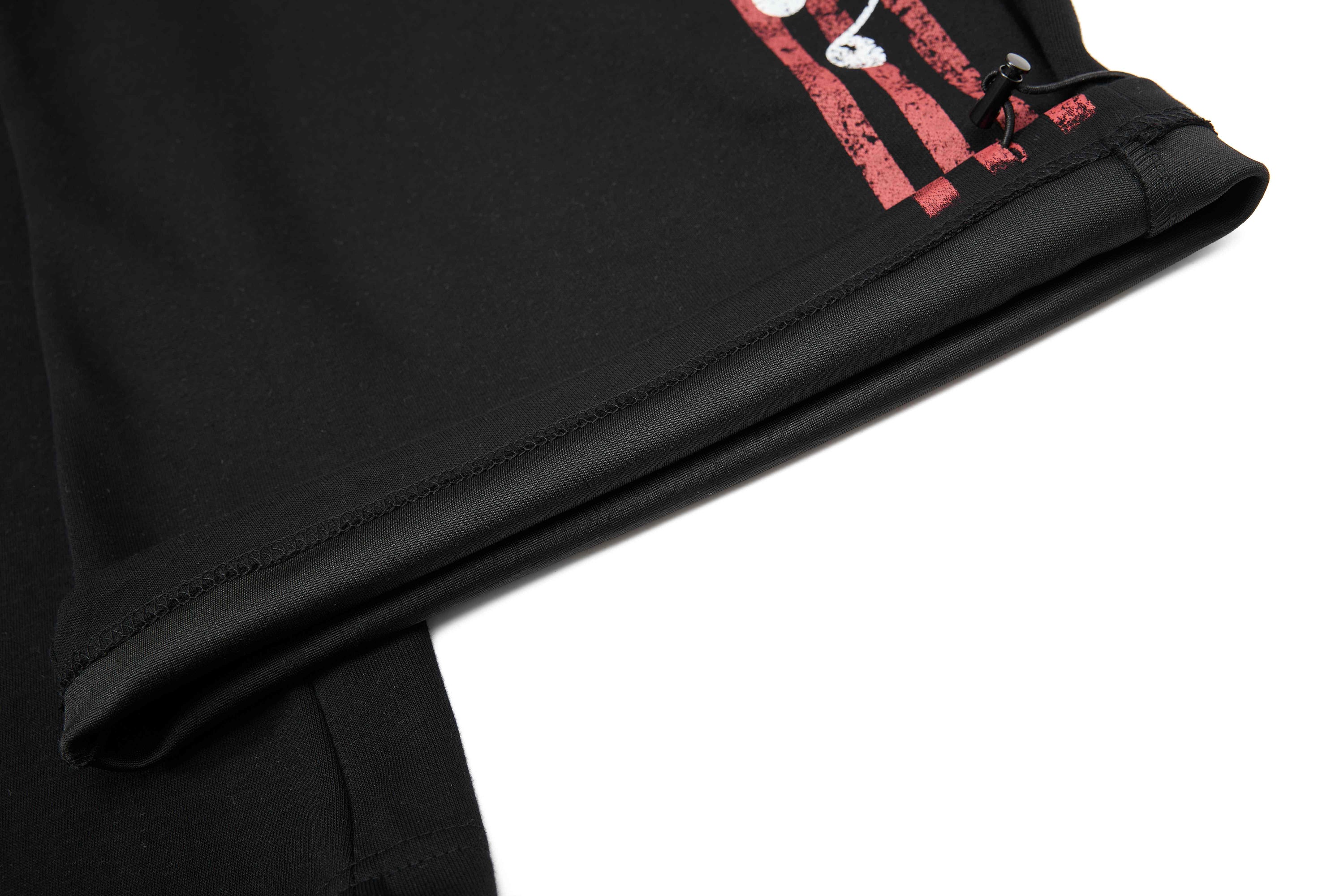 Omirad Vintage Stripe Graphic Wide-Leg Sweatpants