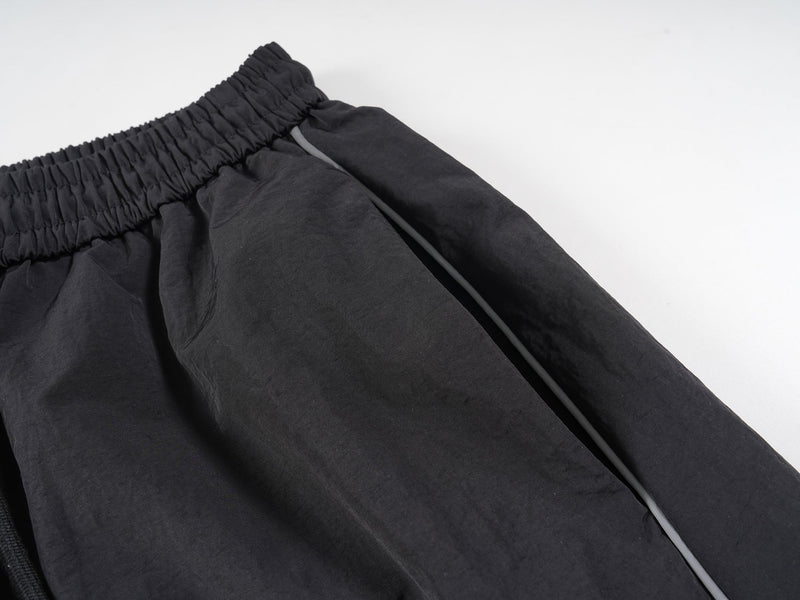 Omirad Flag Print Wide-Leg Nylon Pants | Streetwear Baggy Fit