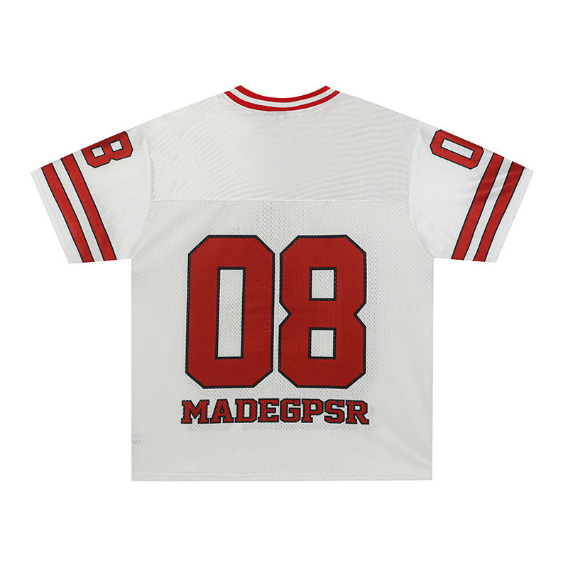 Donald Duck Graphic Football Jersey | Number 08 Streetwear