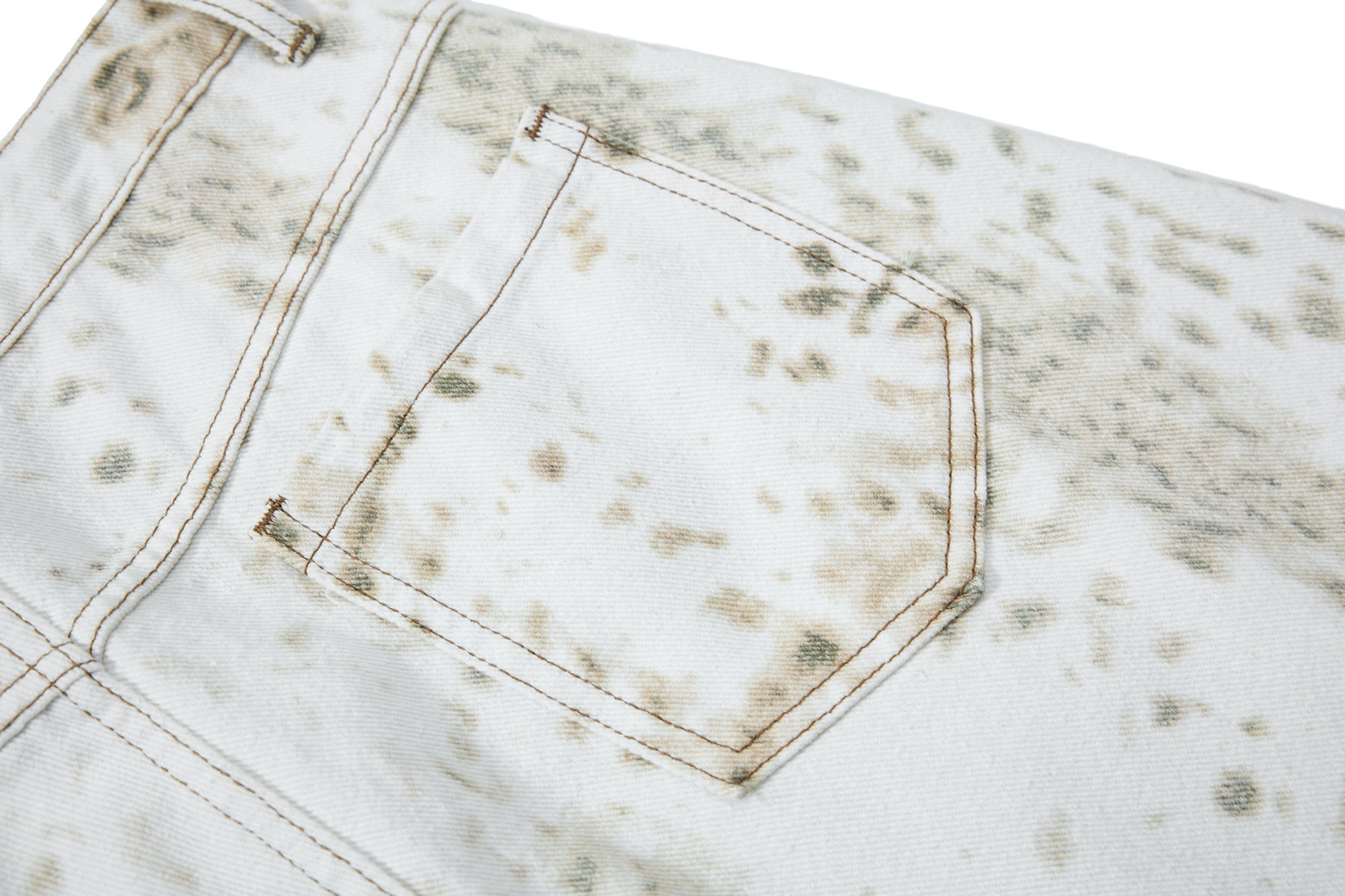 Omirad Vintage Splatter Barrel Jeans | Wide Leg Denim