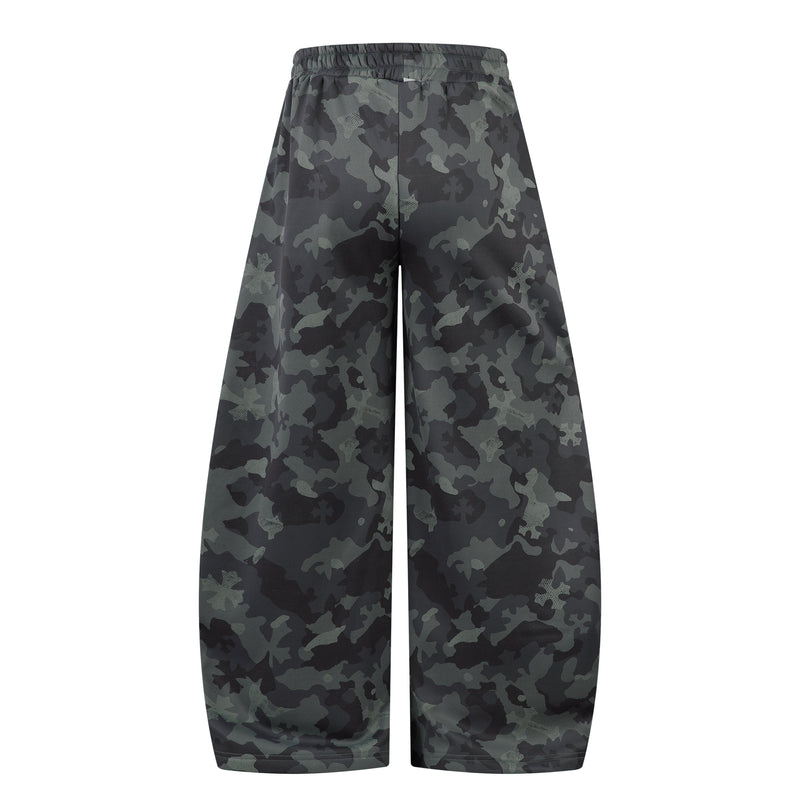 Camo Star Wide-Leg Sweatpants | Street Style Baggy Pants
