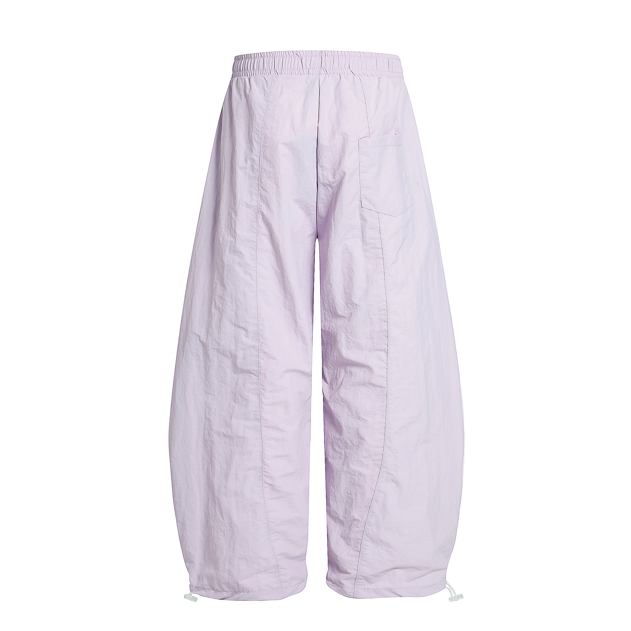 Pastel Nylon Stacked Balloon Pants | Streetwear Trousers