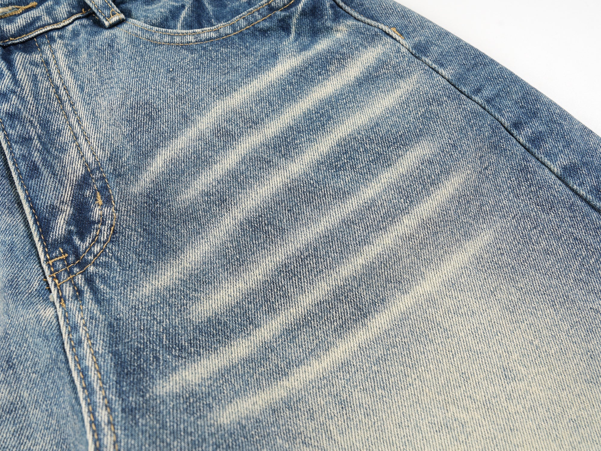 Omirad Faded Wide-Leg Denim Shorts | Vintage Wash Streetwear