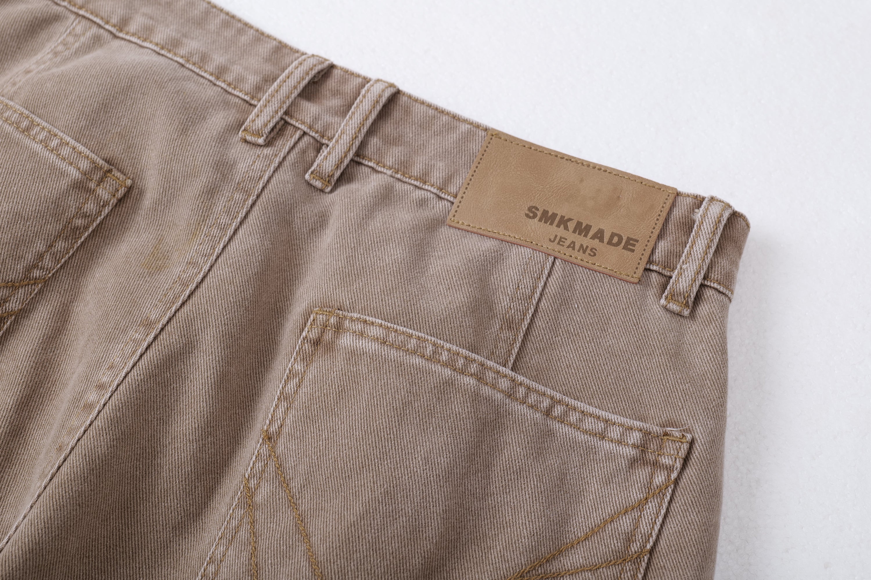 Curved-Panel Balloon Wide-Leg Jeans | Sculpted Streetwear Denim