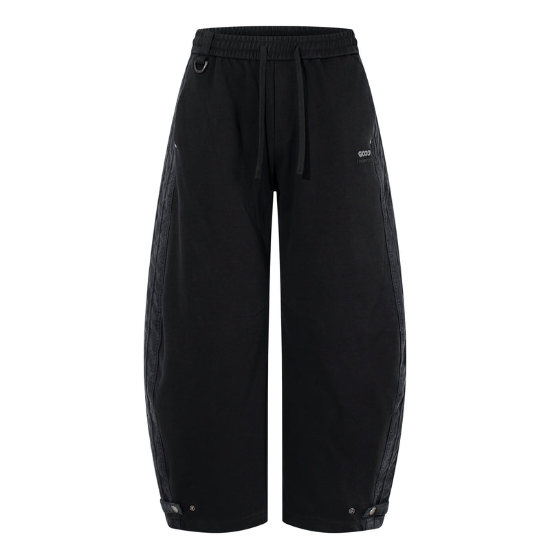 Omirad Utility Panel Barrel Pants | Black Streetwear