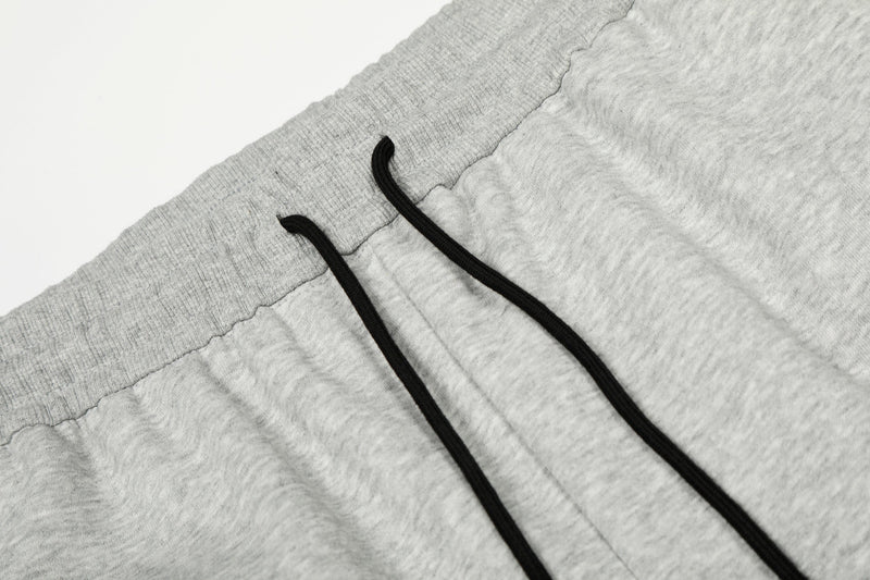 Curved Stripe Wide-Leg Sweatpants | Streetwear Track Pants