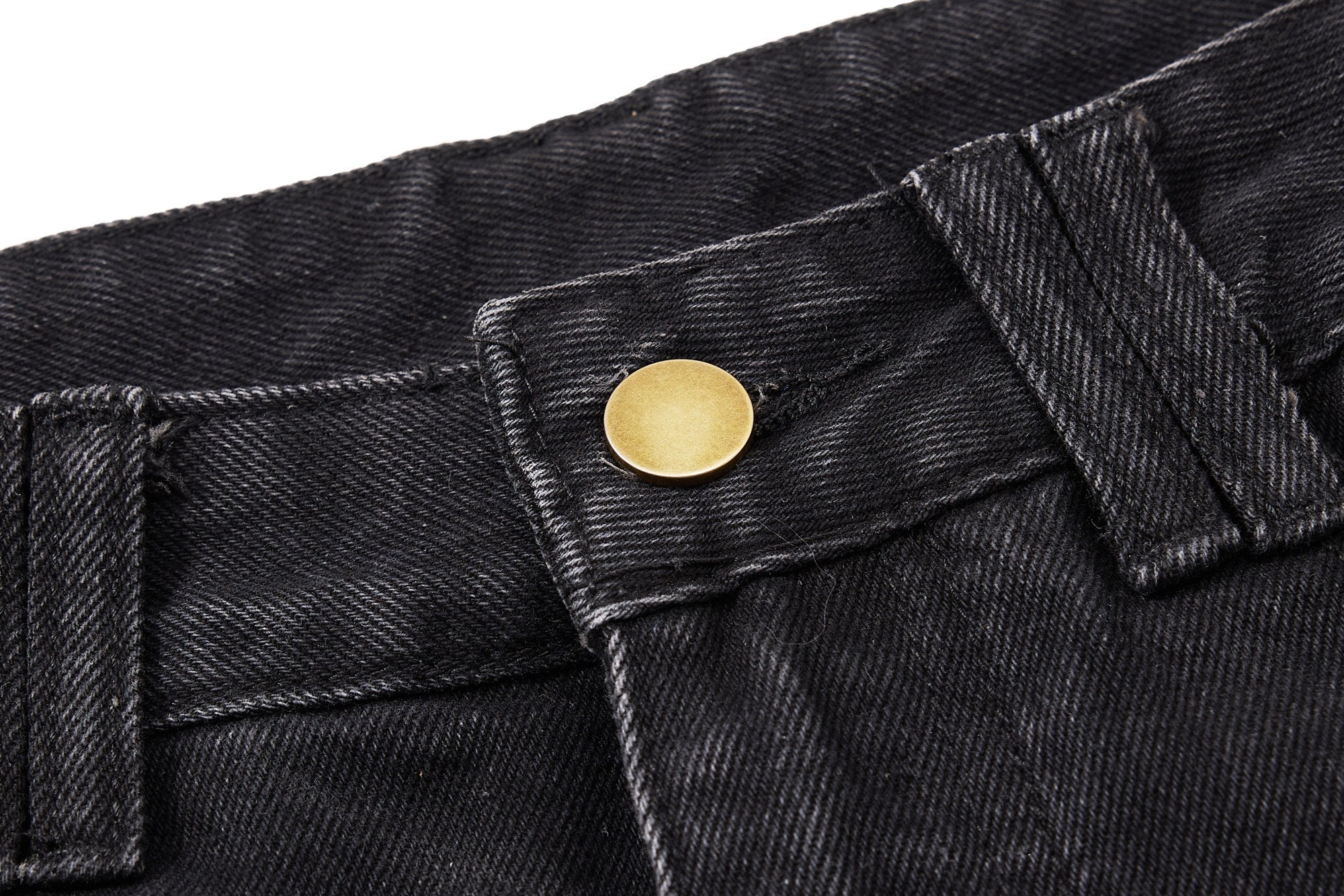 Distressed Panel Wide-Leg Denim Jeans | Deconstructed Streetwear