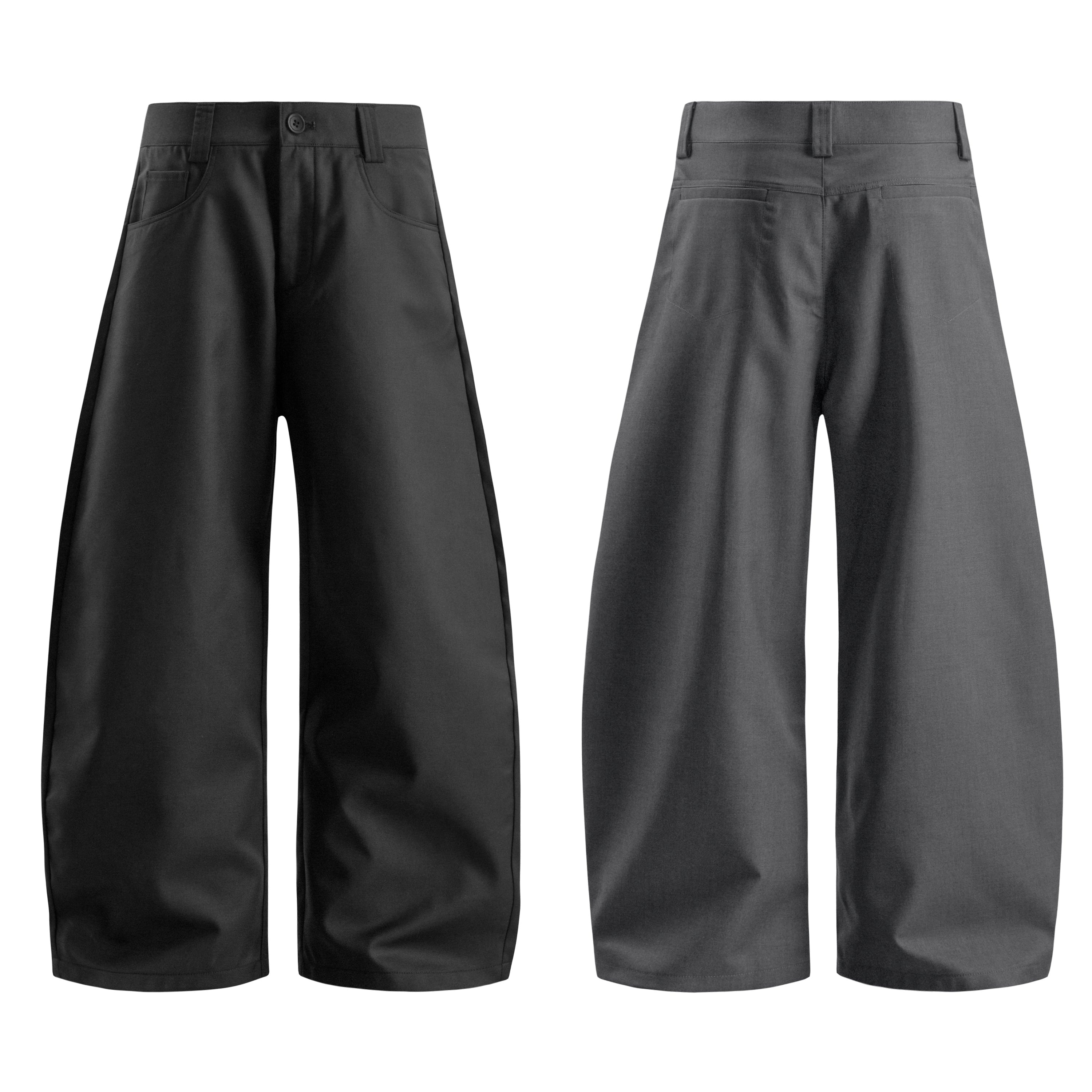 Omirad Minimal Wide-Leg Tailored Pants | Clean Streetwear