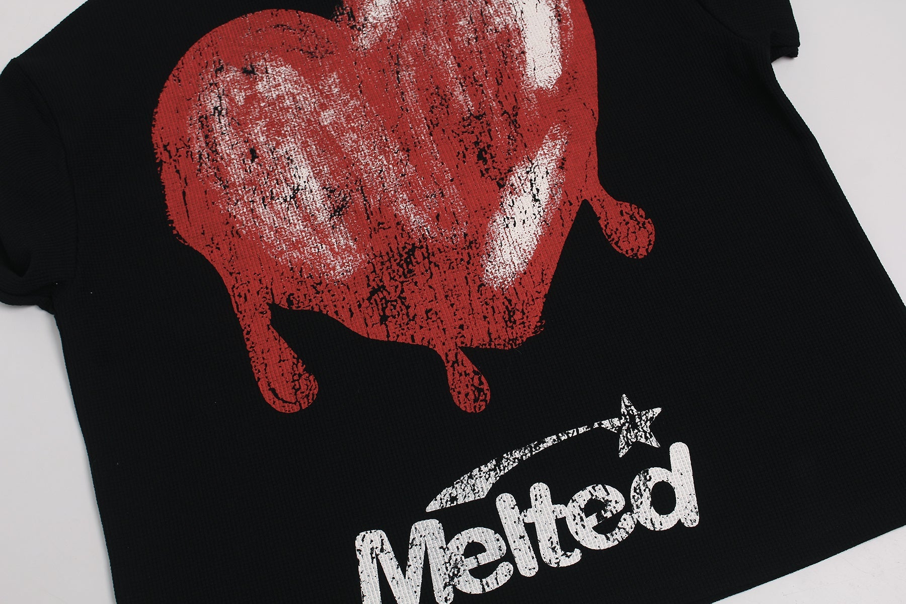 Melted Heart Ribcage Graphic Tee | Bold Streetwear T-Shirt