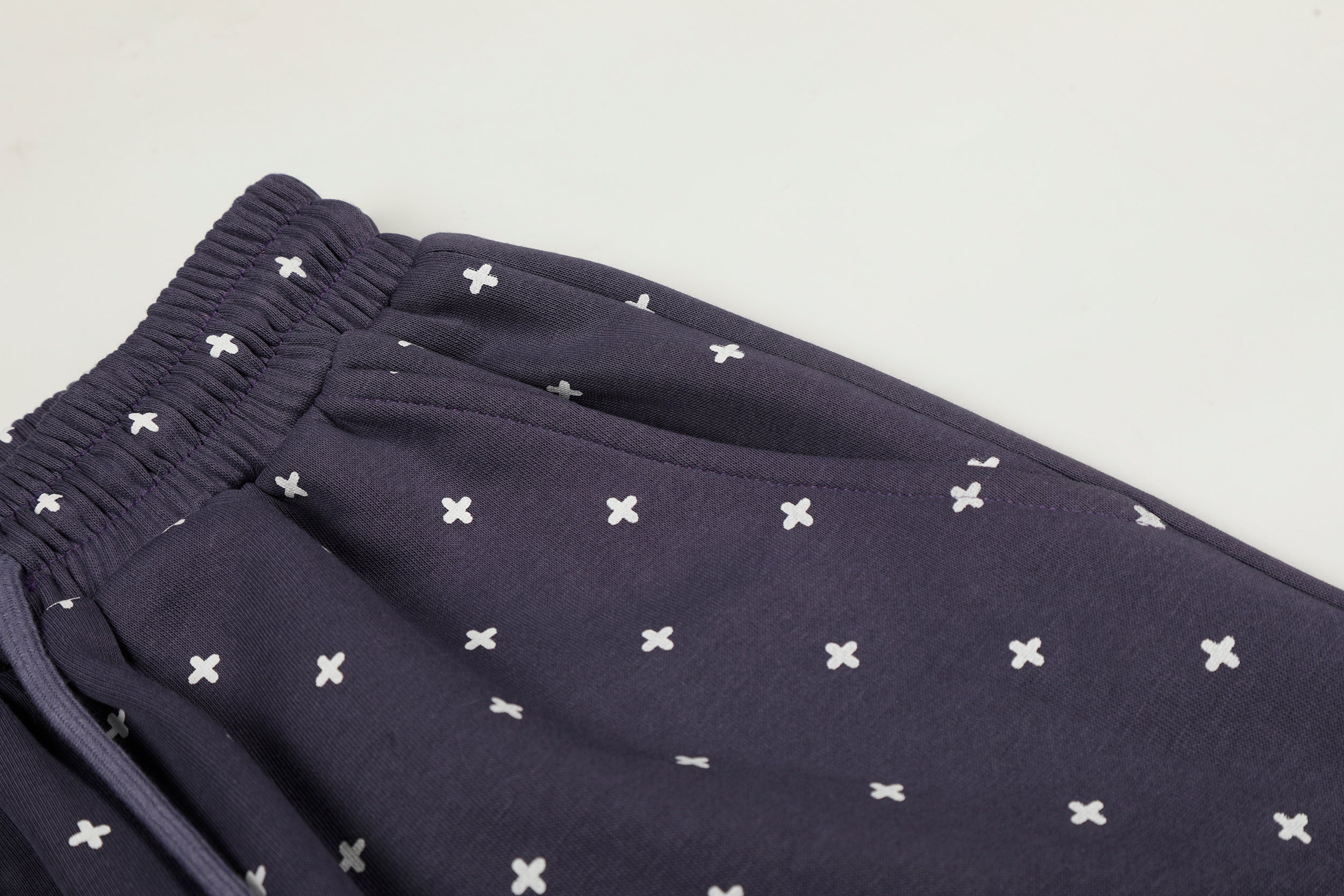 Star Print Wide-Leg Sweatpants with Plush Star Charm