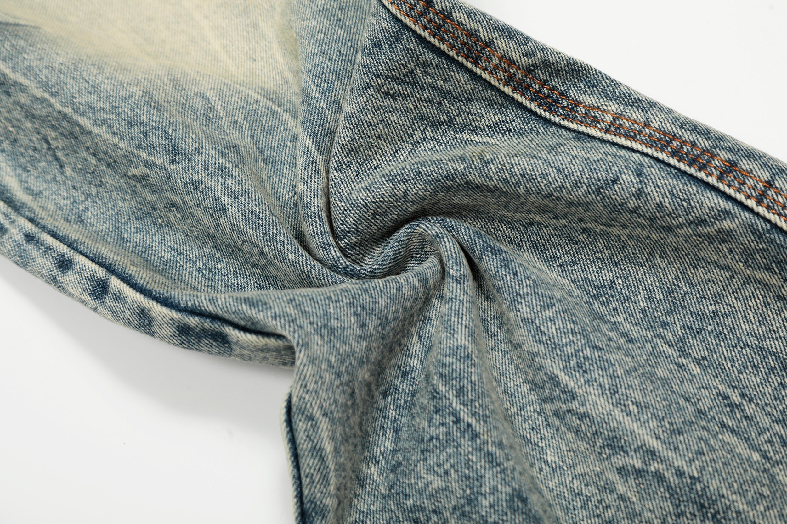 Omirad Vintage Wash Wide-Leg Jeans | Distressed Streetwear Denim