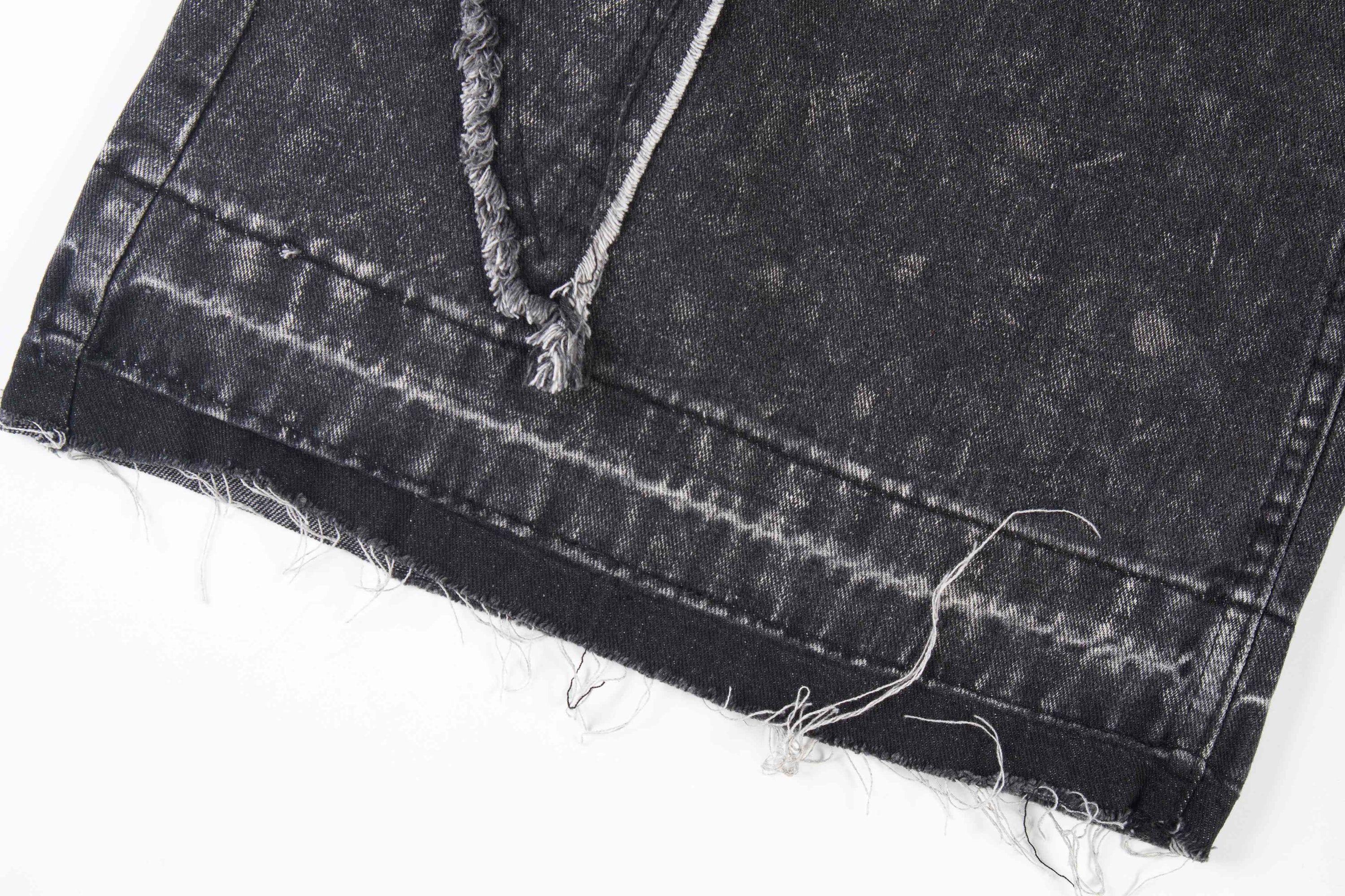 Omirad Distressed Panel Baggy Jeans | Y2K Wide-Leg Denim