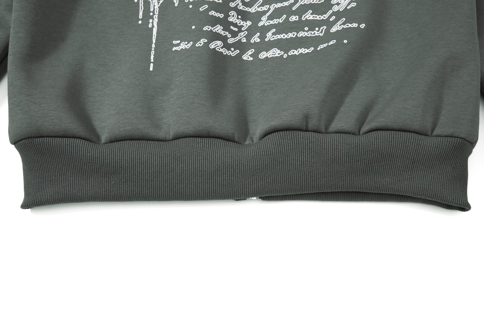 Gothic Line Art Zip-Up Hoodie | Dark Streetwear Cotton