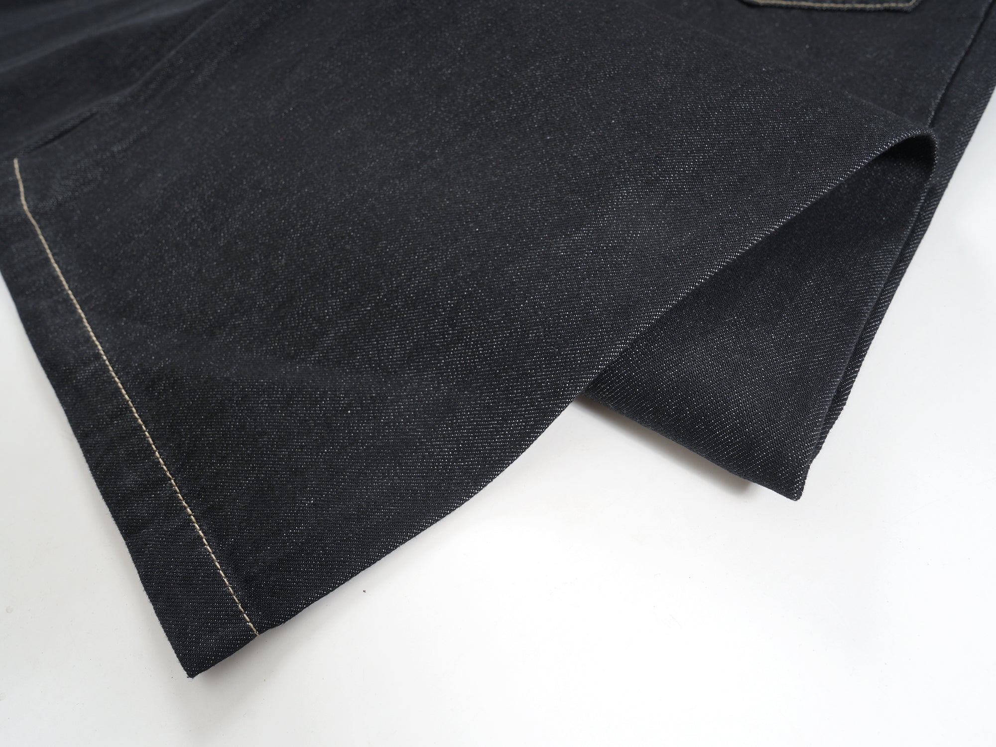 Plaid-Waist Wide-Leg Denim Pants | Retro Streetwear Jeans