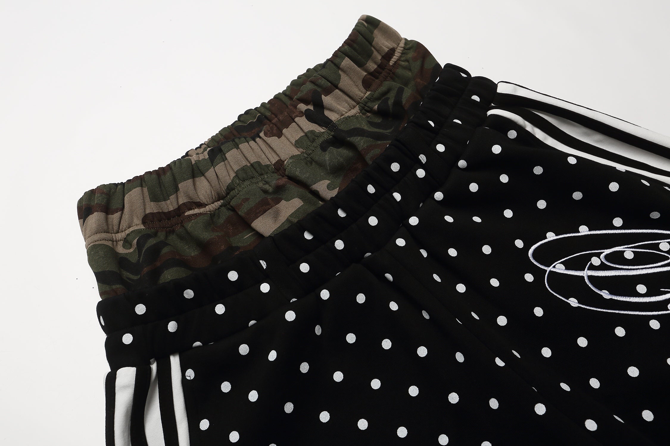 Omirad Polka Dot Camo Waist Shorts | Streetwear Shorts