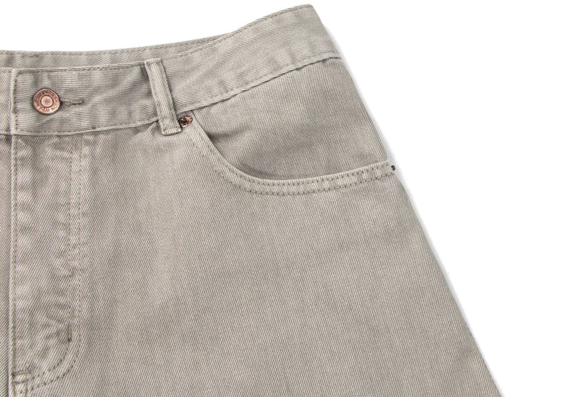 Panel Washed Wide-Leg Denim Pants | Streetwear Jeans