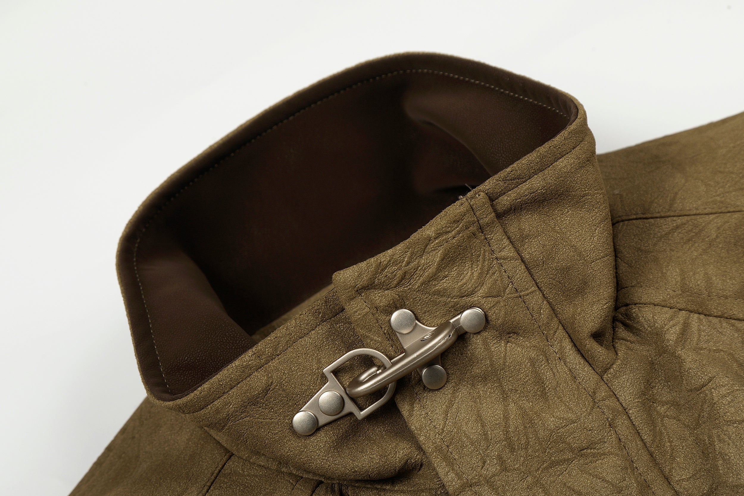 Omirad Textured Utility Jacket | Metal Clasp Streetwear