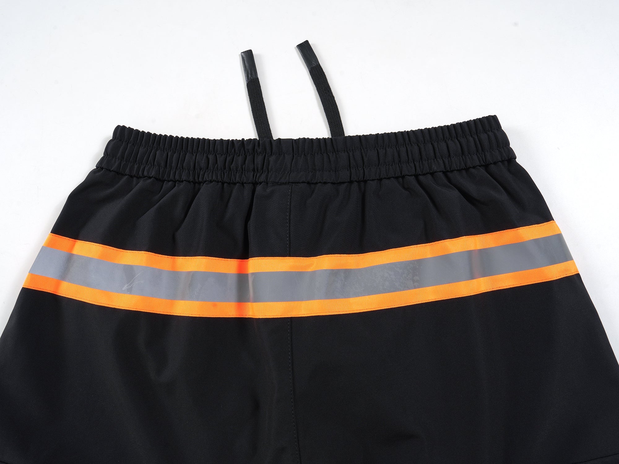 Omirad Reflective Trim Wide-Leg Cargo Pants | Black