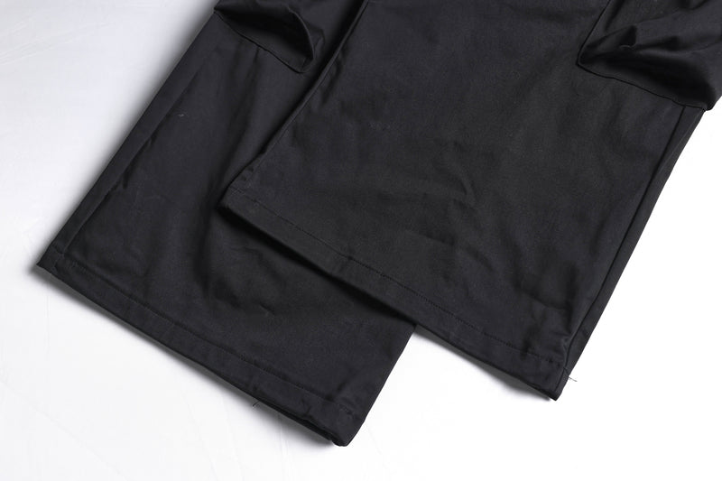Gothic Cross Cargo Pants | Wide-Leg Streetwear Trousers