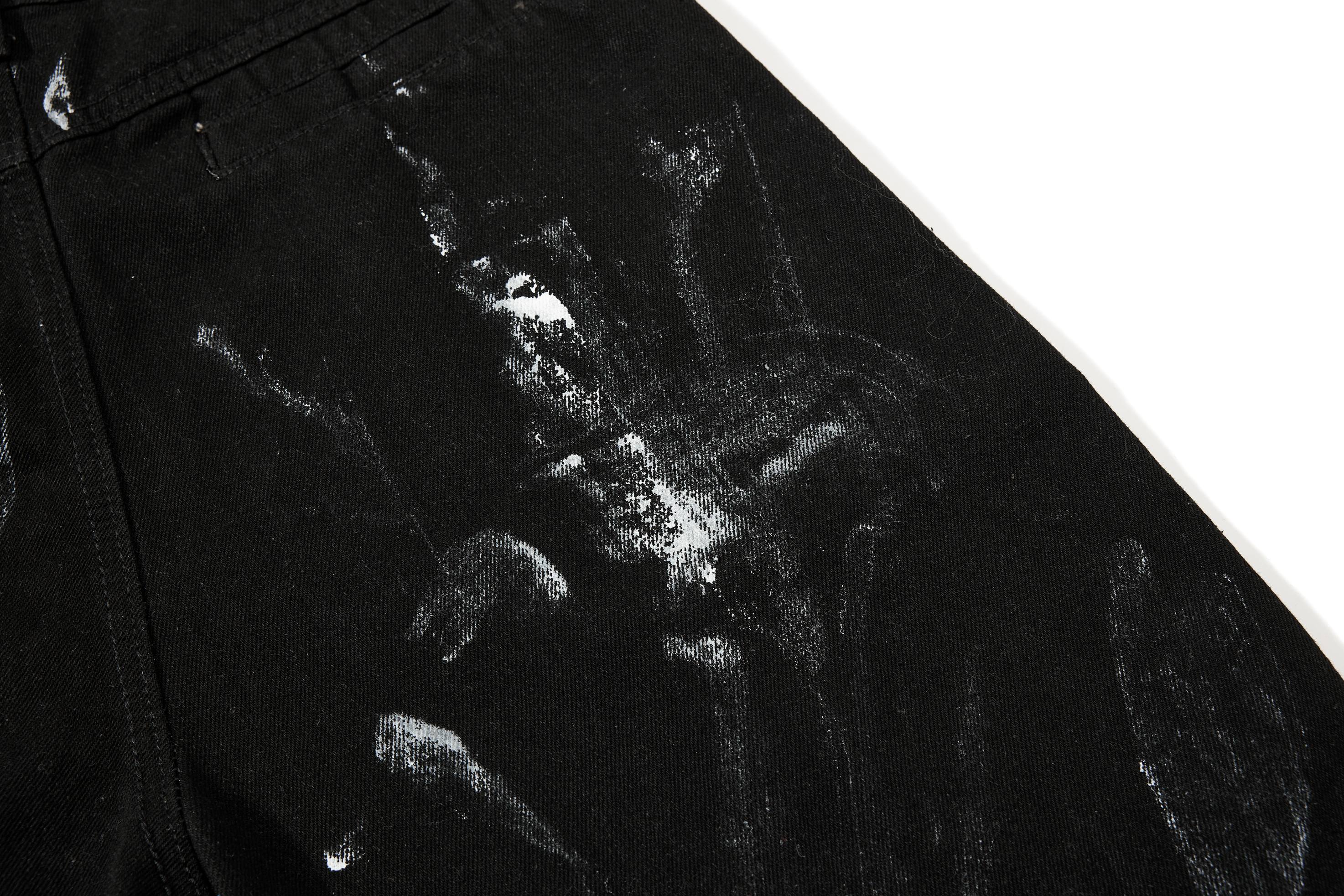 Omirad Washed Utility Cargo Denim Pants | Layered Streetwear