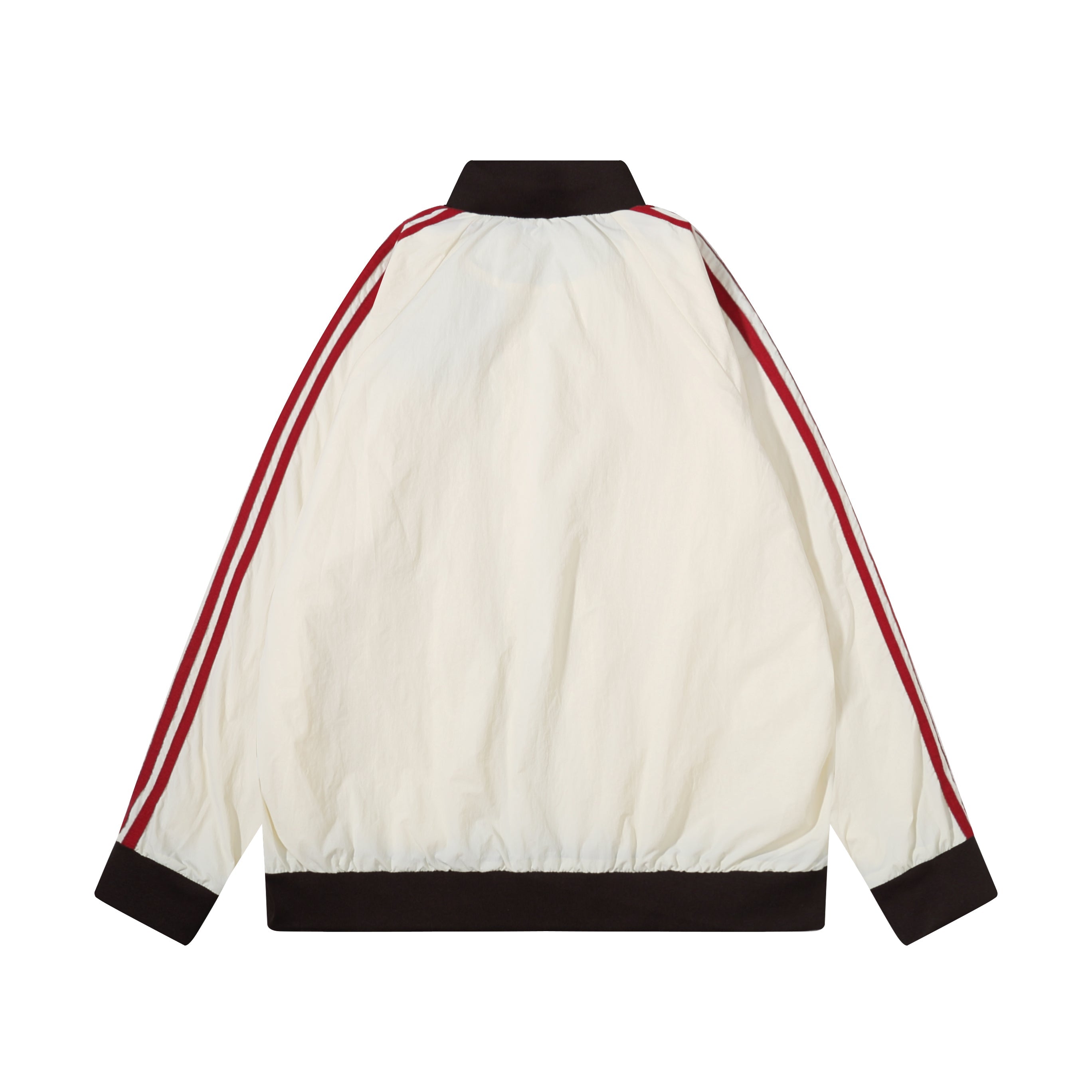 Omirad Retro Track Zip Jacket | Triple-Stripe Nylon Windbreaker
