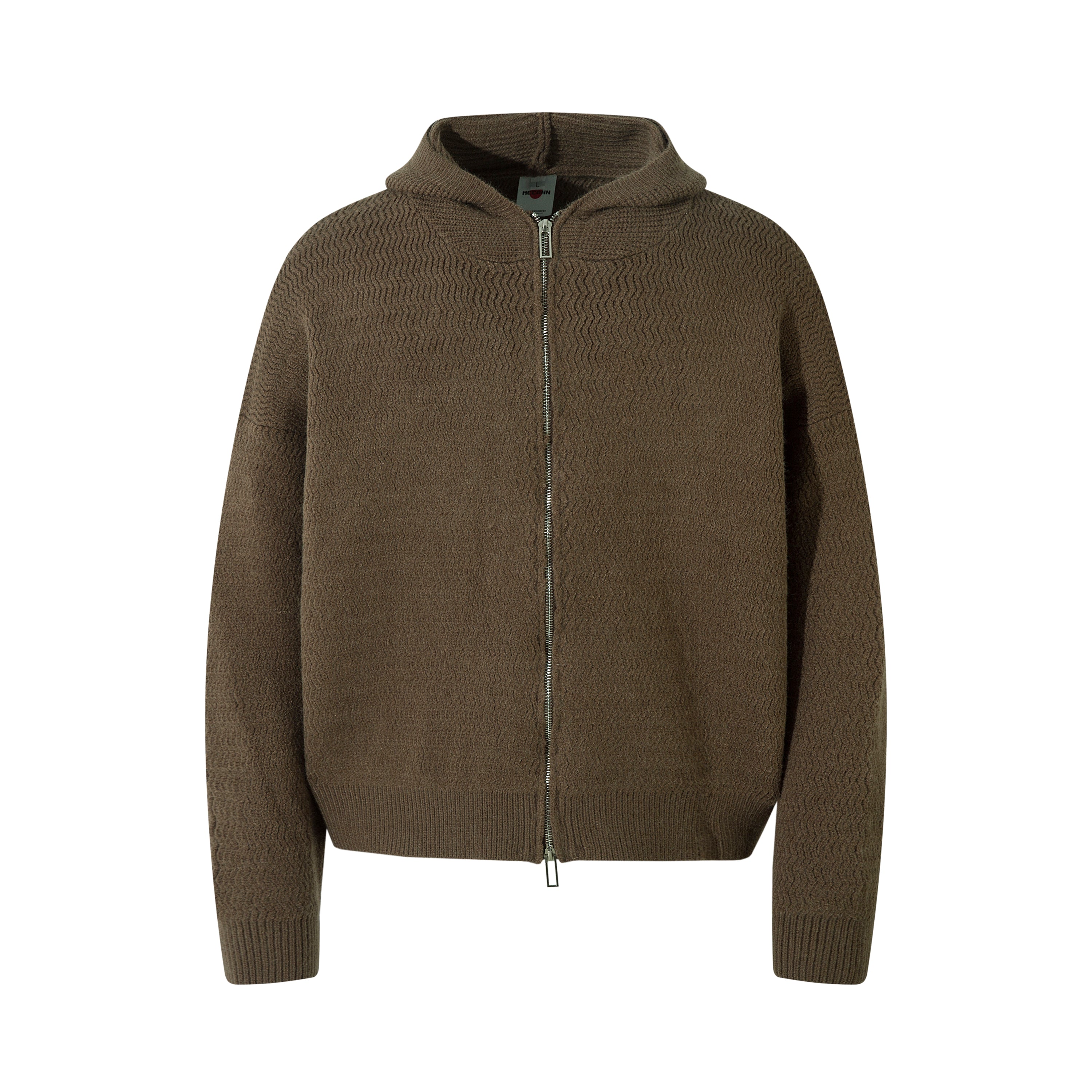Omirad Textured Knit Zip-Up Hoodie | Relaxed Streetwear