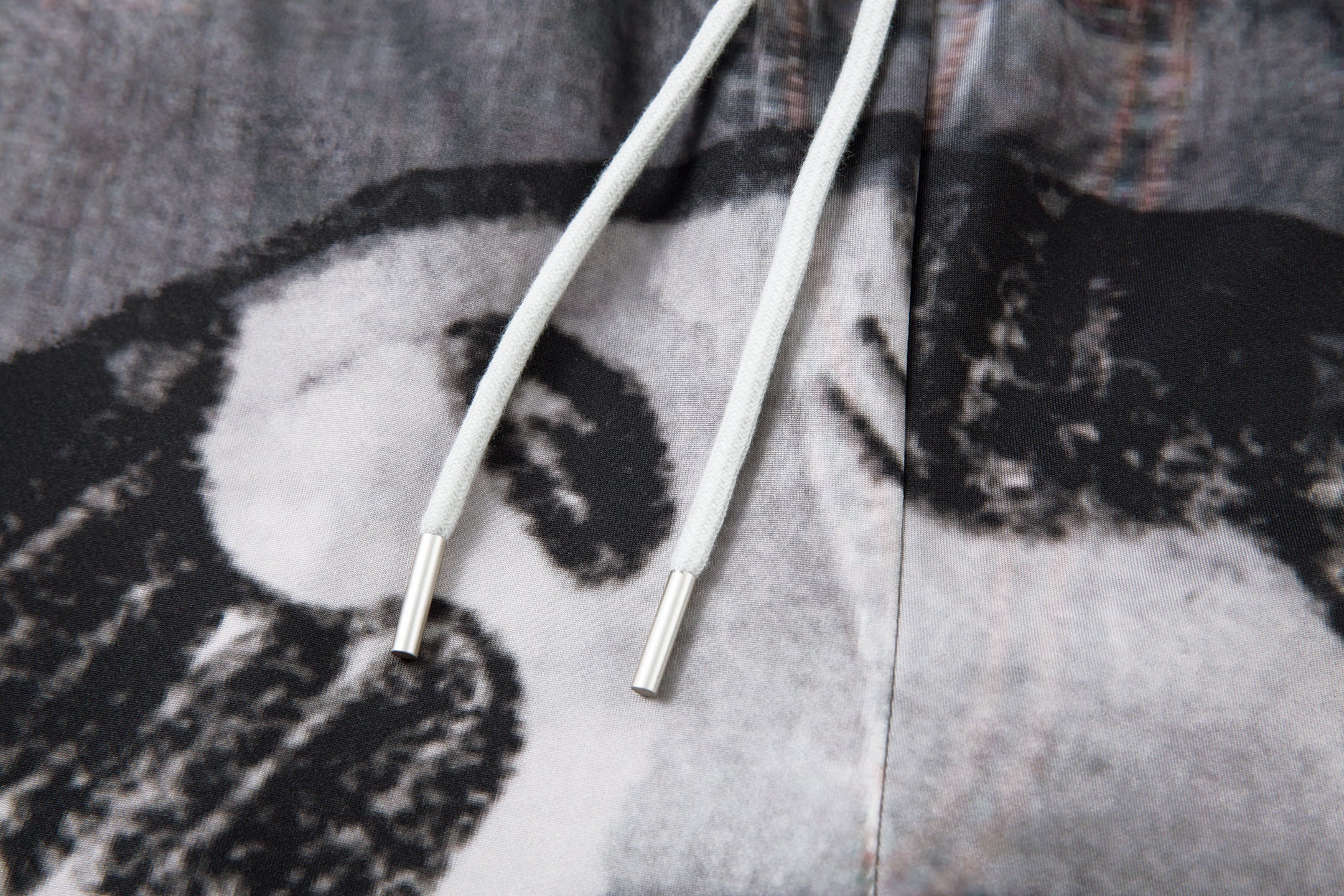 Cat Print Barrel Leg Jeans | Washed Grey Street Art Denim