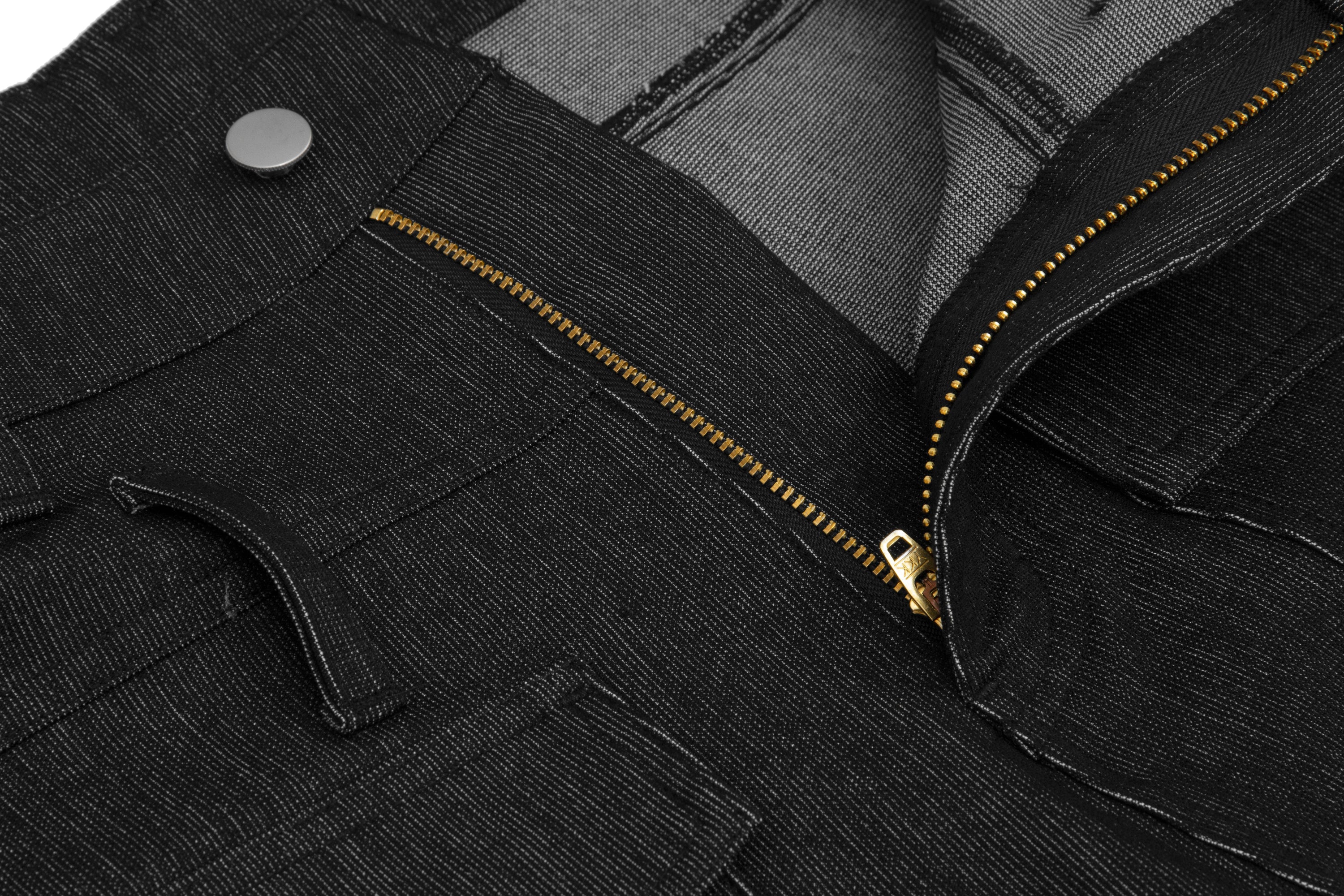Omirad Utility Wide-Leg Denim Pants | Structured Streetwear
