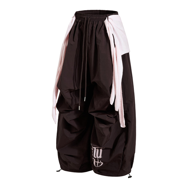 Omirad Layered Utility Wide-Leg Pants | Streetwear Nylon