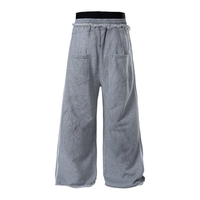 Script Graffiti Wide-Leg Sweatpants | Streetwear Joggers