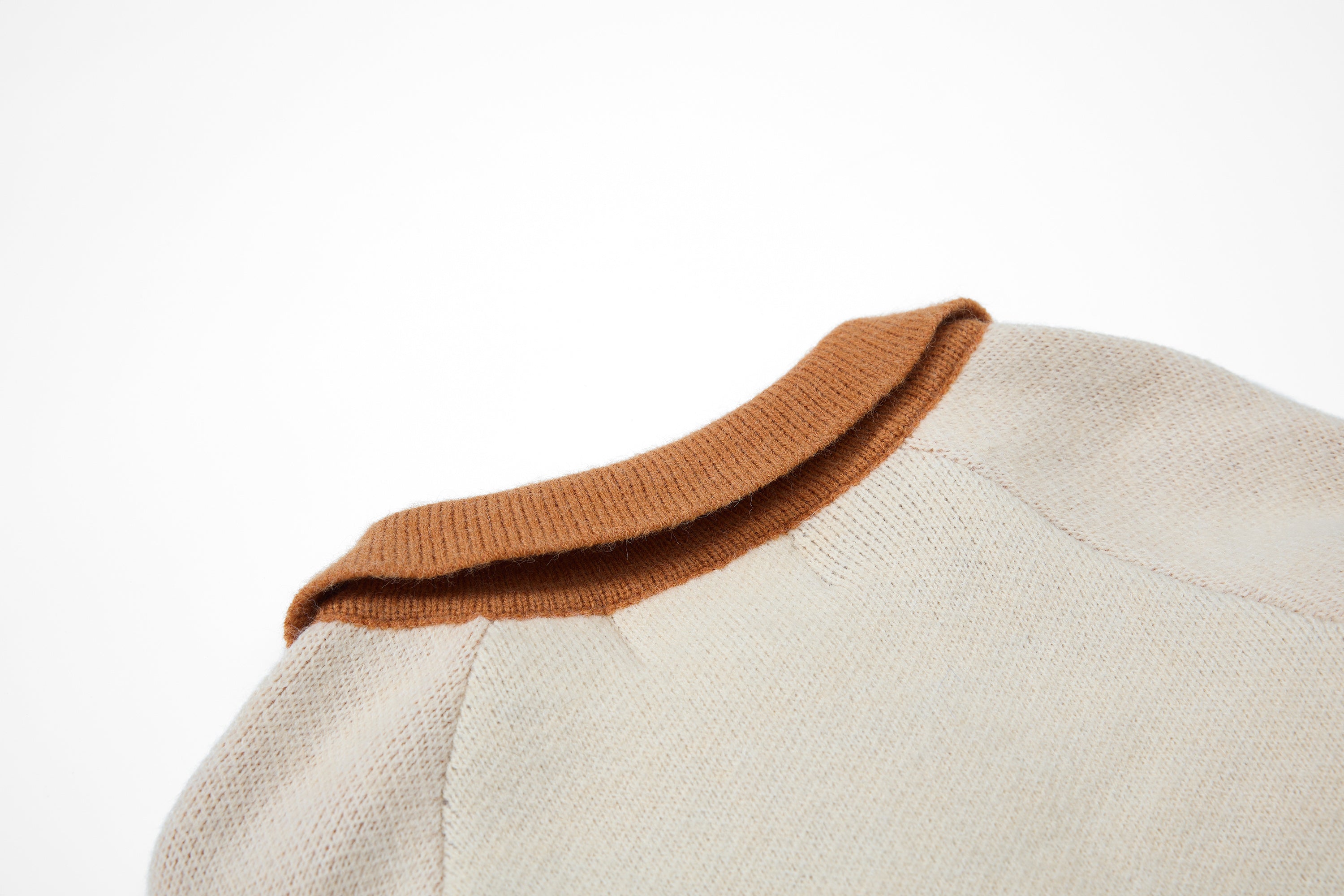 Retro Colorblock Half-Zip Knit Sweater | AlohaShaka Graphic