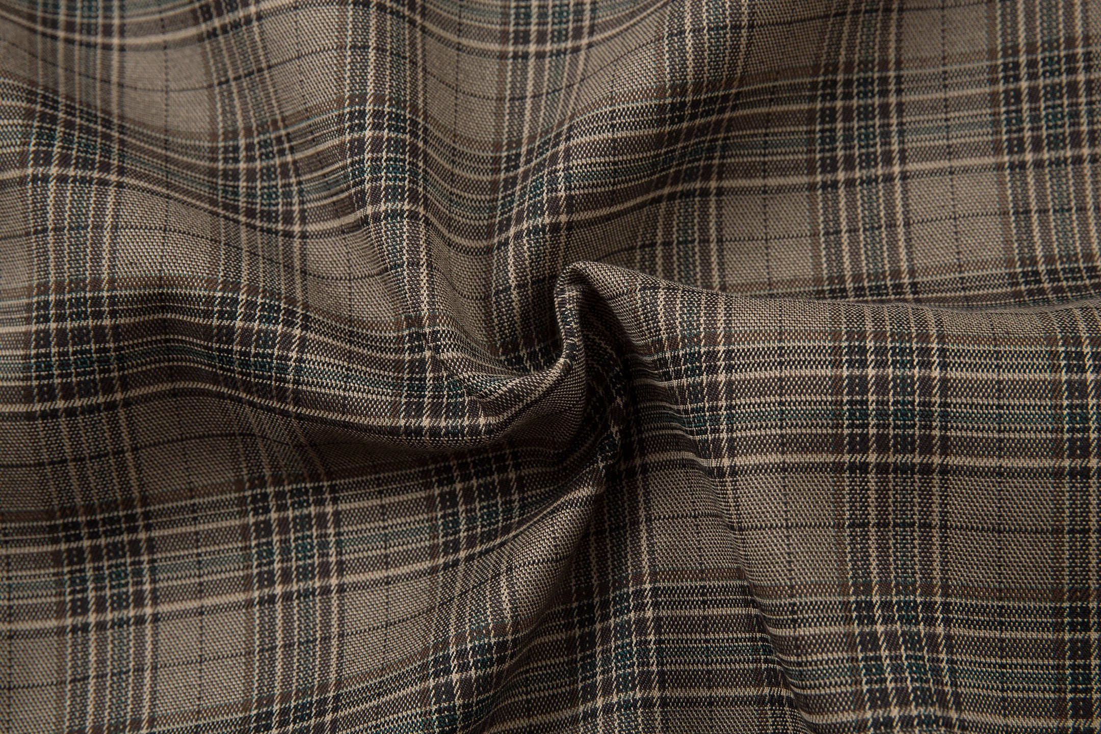 Vintage Plaid Stand-Collar Zip Jacket | Retro Check Pattern
