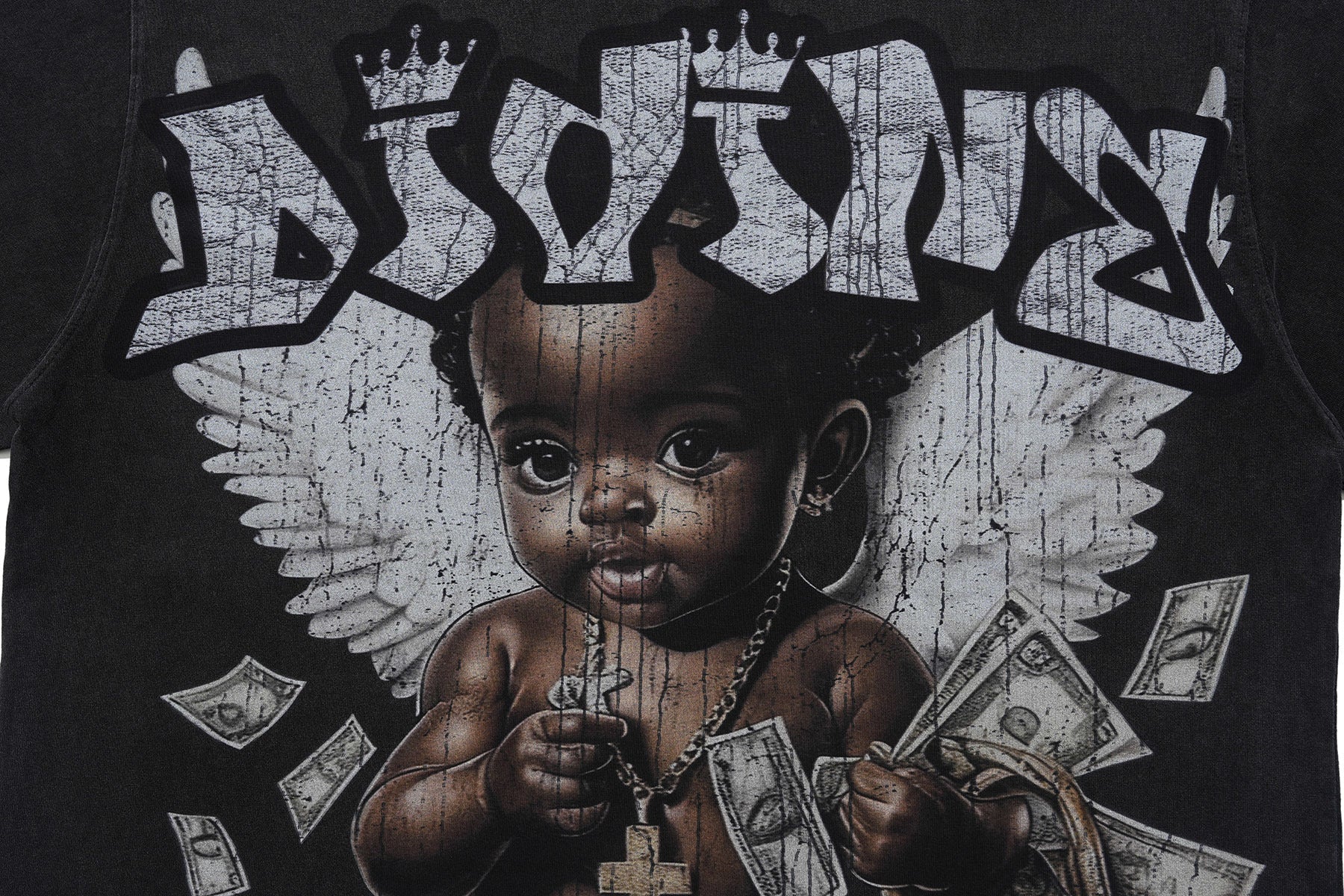 Omirad Divine Baby Vintage Wash Graphic T-Shirt | Street Luxury