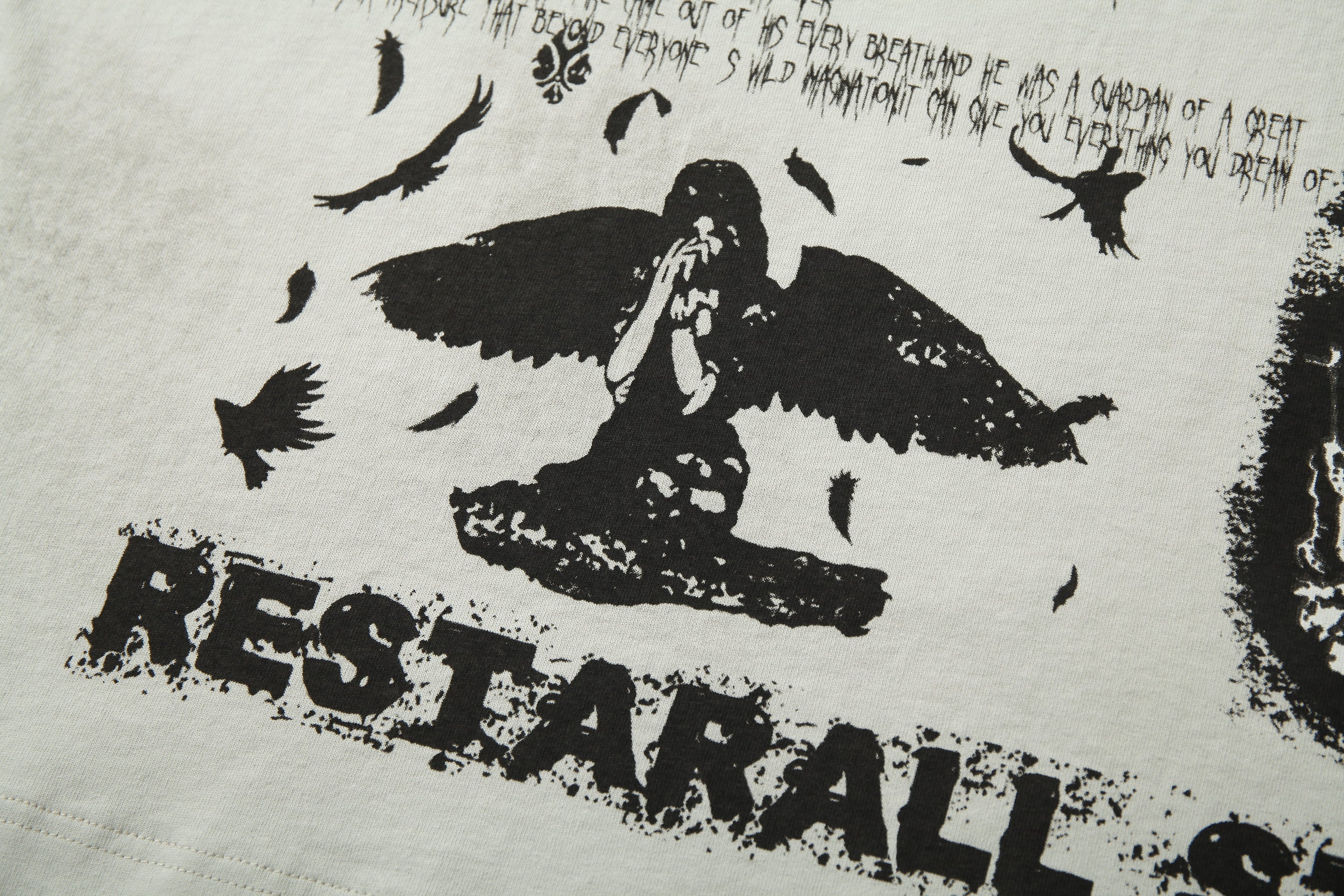 Distressed Raglan Graphic Tee | Underground Streetwear