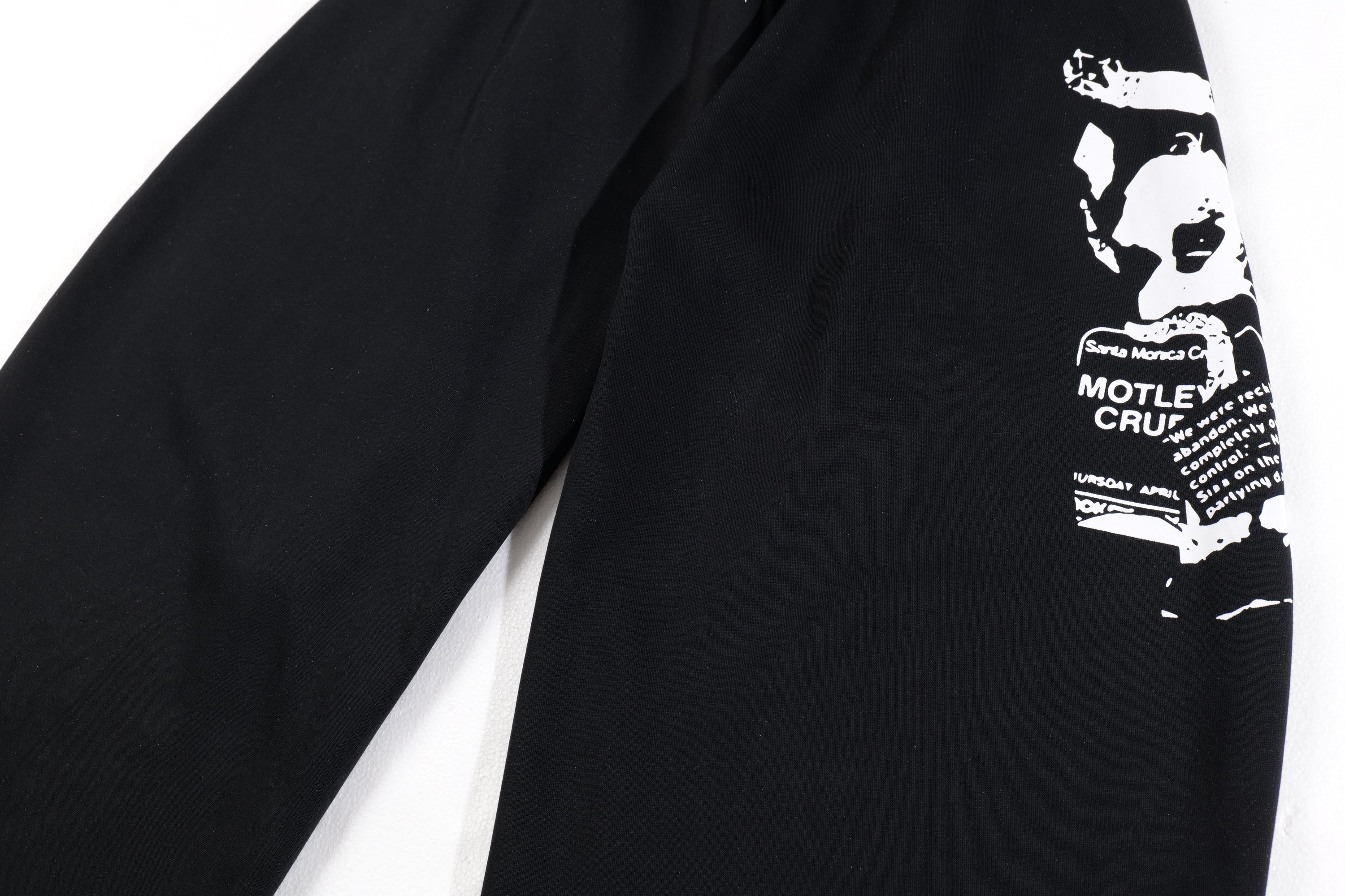 Rock Graphic Wide-Leg Wrap Pants | Streetwear Drape