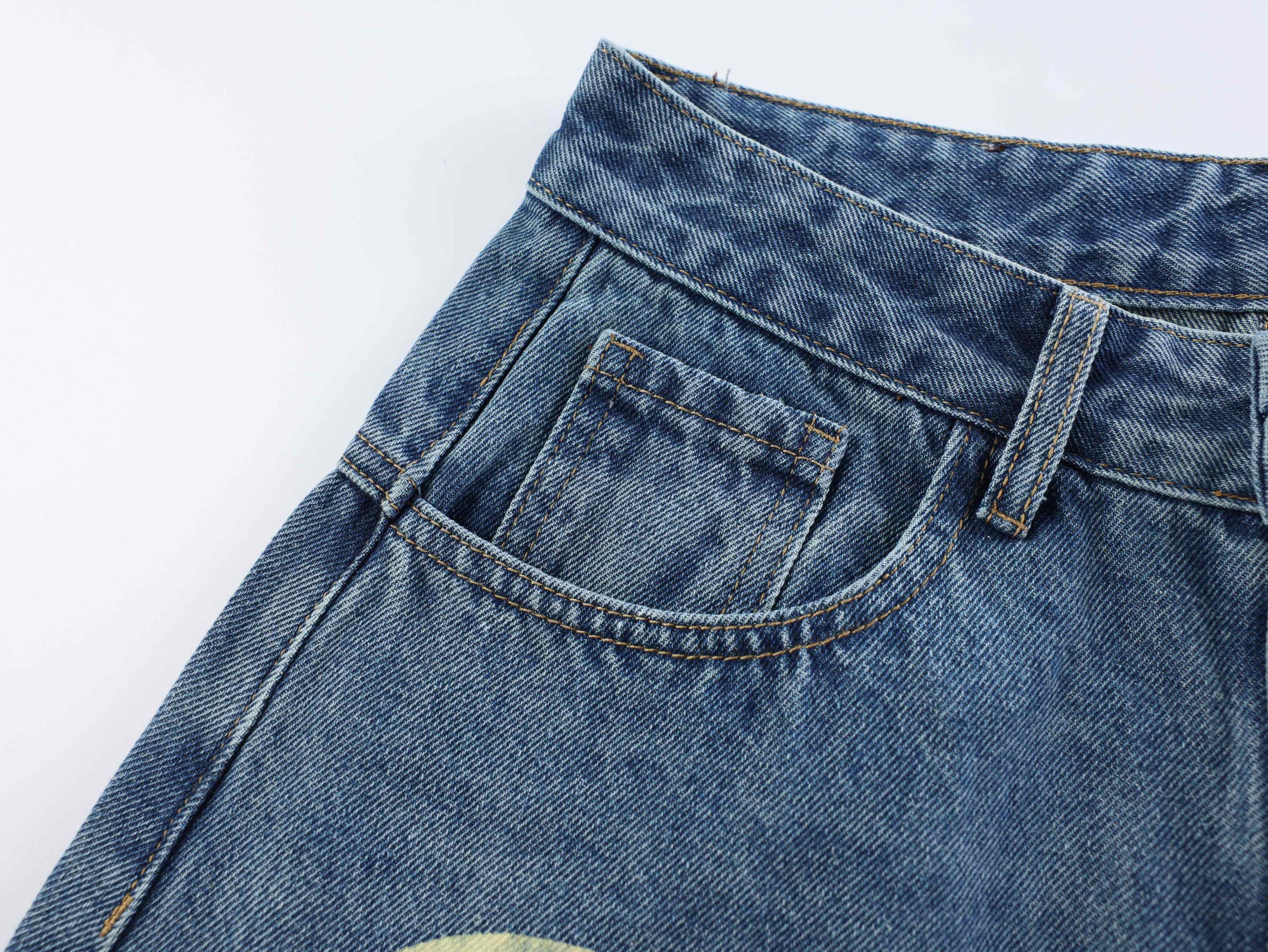 Omirad 1990 Graphic Wide-Leg Jeans | Retro Streetwear Denim