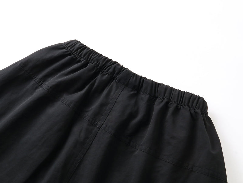 Wide-Leg Utility Cargo Pants | Drawstring Waist & Toggle Hem