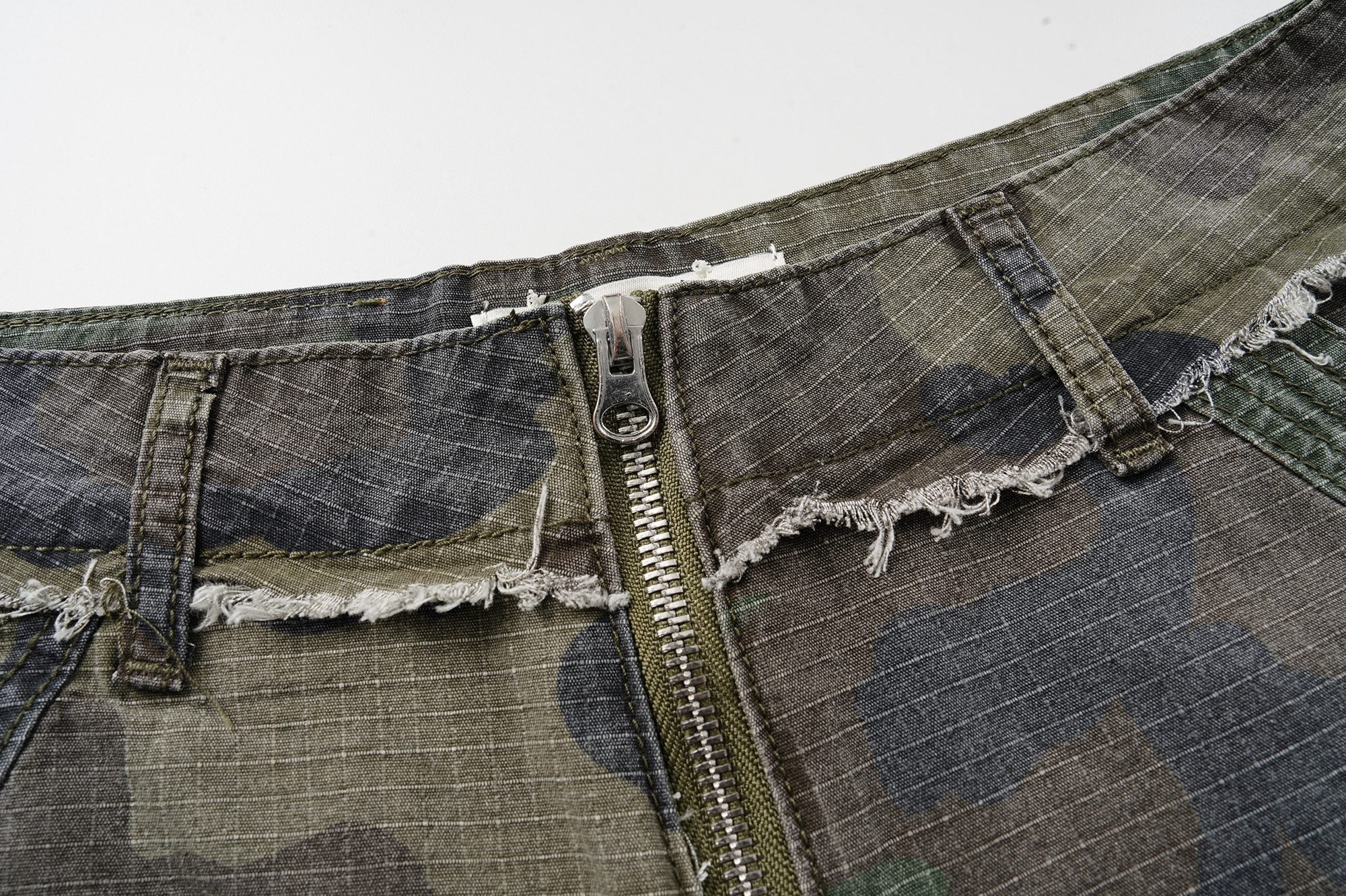 Camouflage Cargo Shorts | Oversized Wide-Leg Streetwear