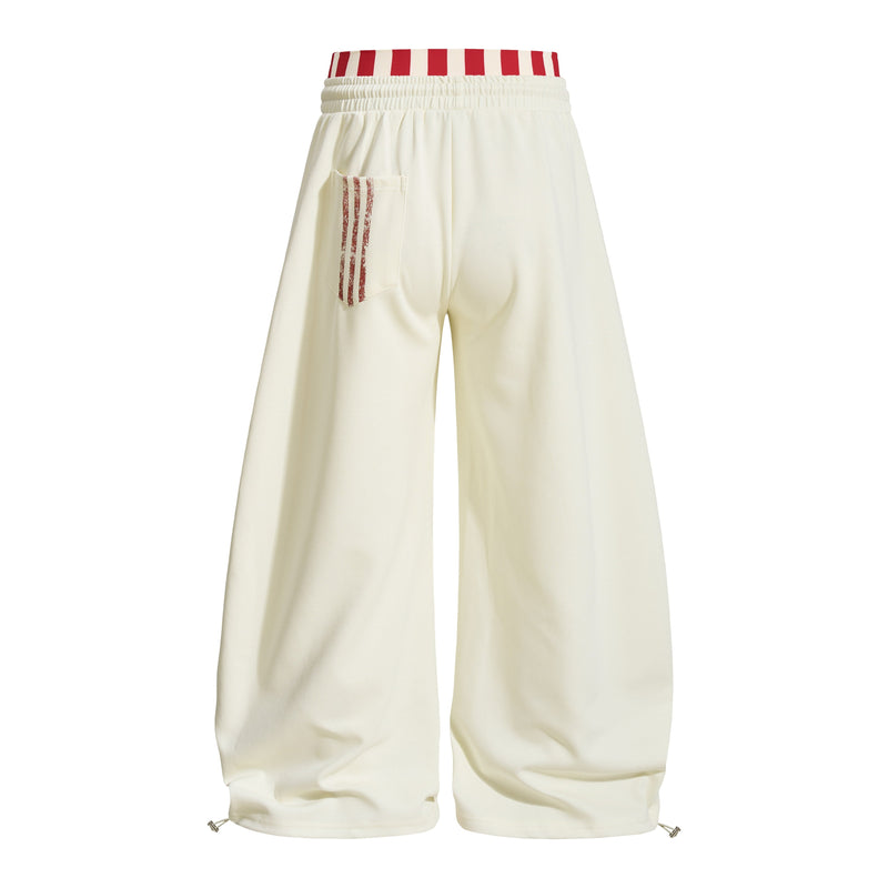 Omirad American Varsity Wide-Leg Sweatpants | Streetwear