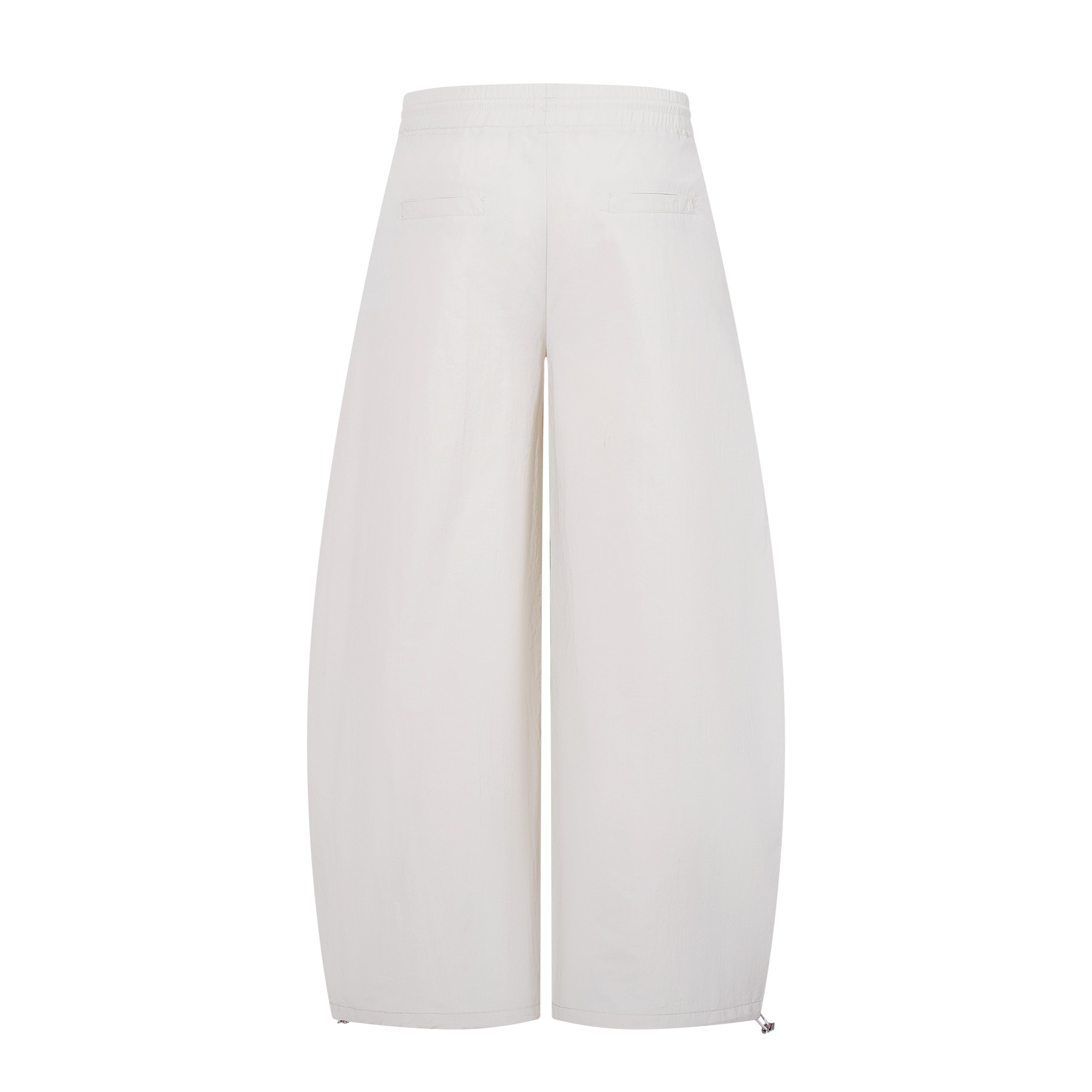 Cross Graphic Wide-Leg Track Pants | Streetwear Nylon